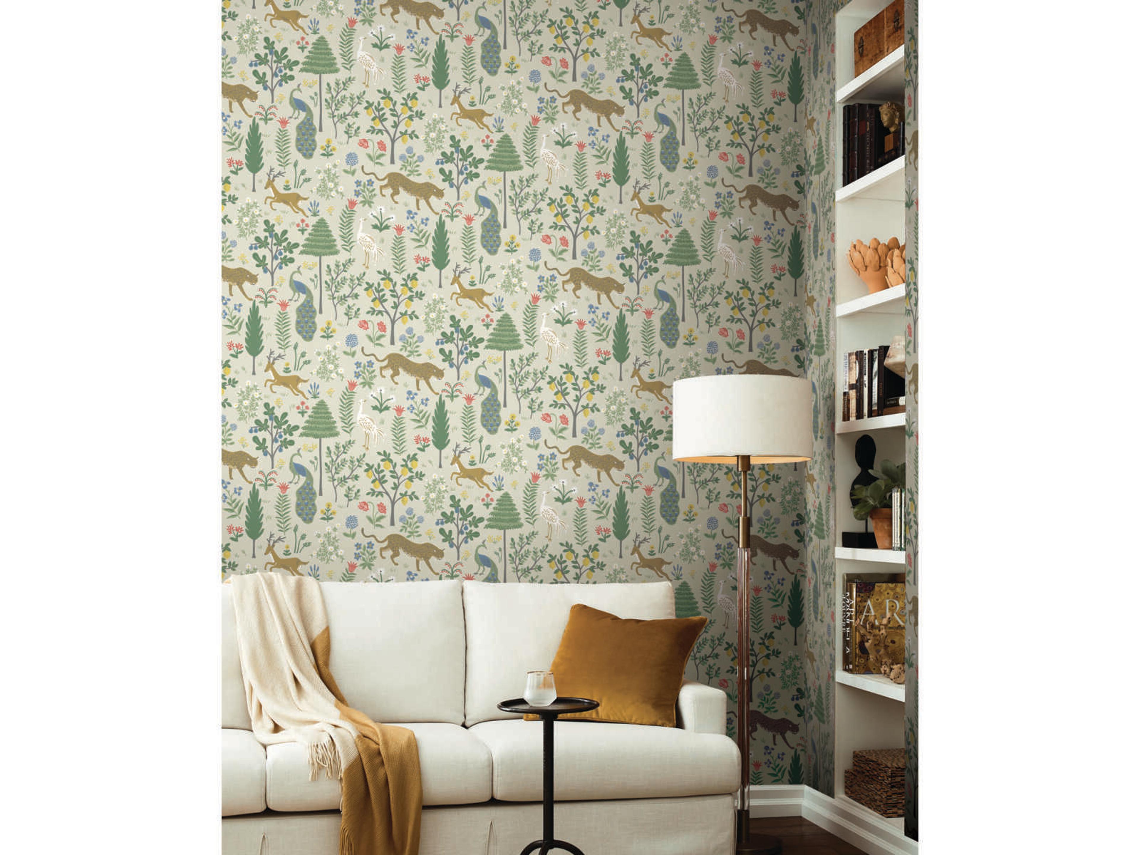 Rifle Paper Co. Second Edition Beige Menagerie Wallpaper