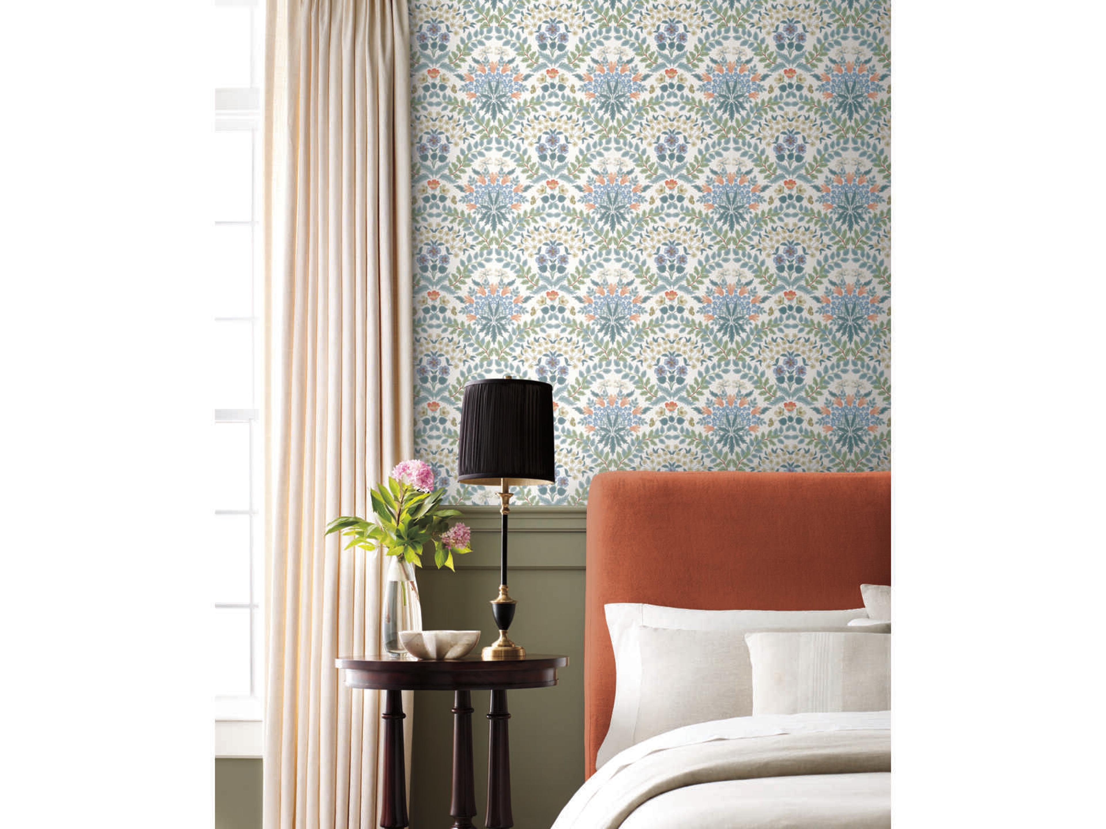 Rifle Paper Co. Second Edition White Green Bramble Wallpaper