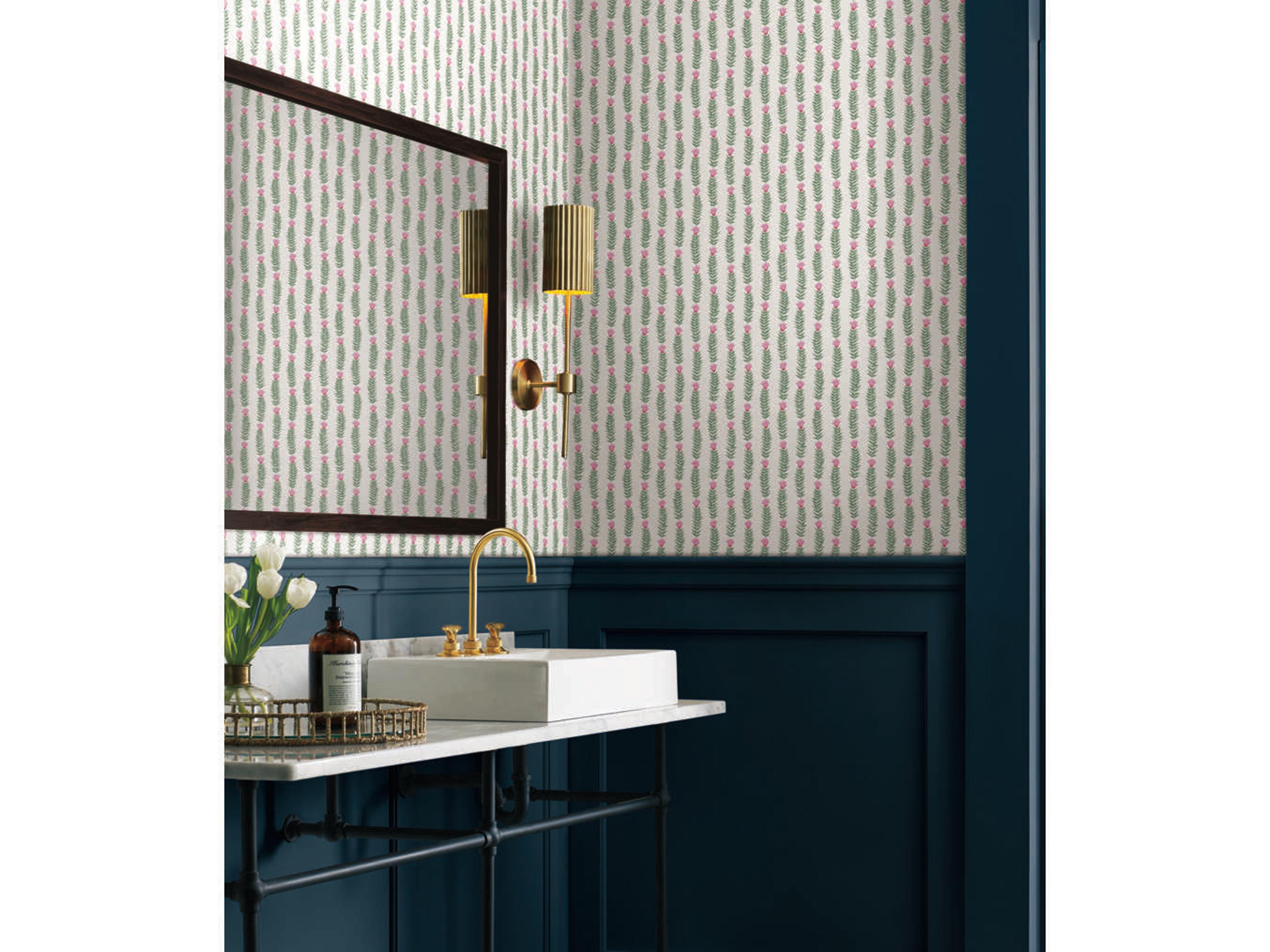 Rifle Paper Co. Second Edition White Green Eden Wallpaper