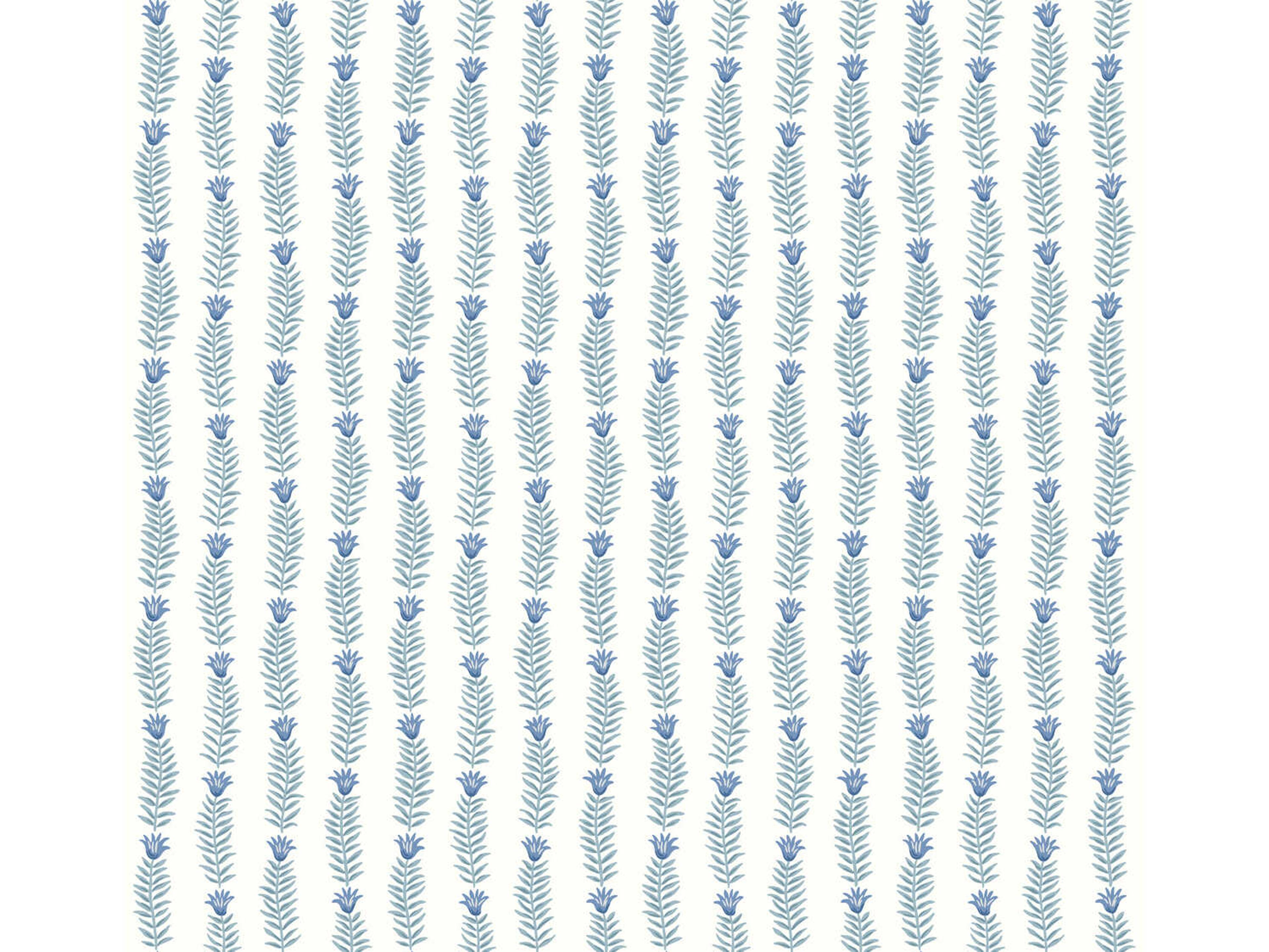 York Wallcoverings Rifle Paper Co. Second Edition White Blue Eden Wallpaper