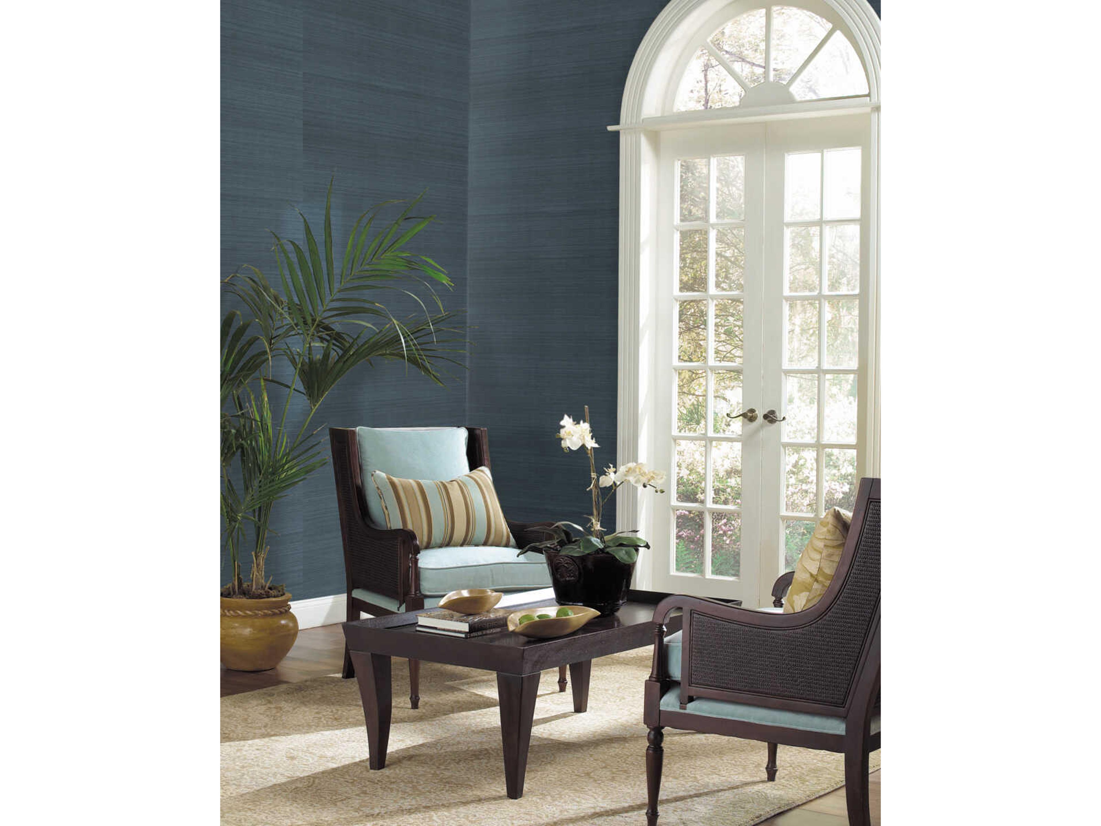 Grasscloth Resource Library Indigo Plain Grass Grasscloth