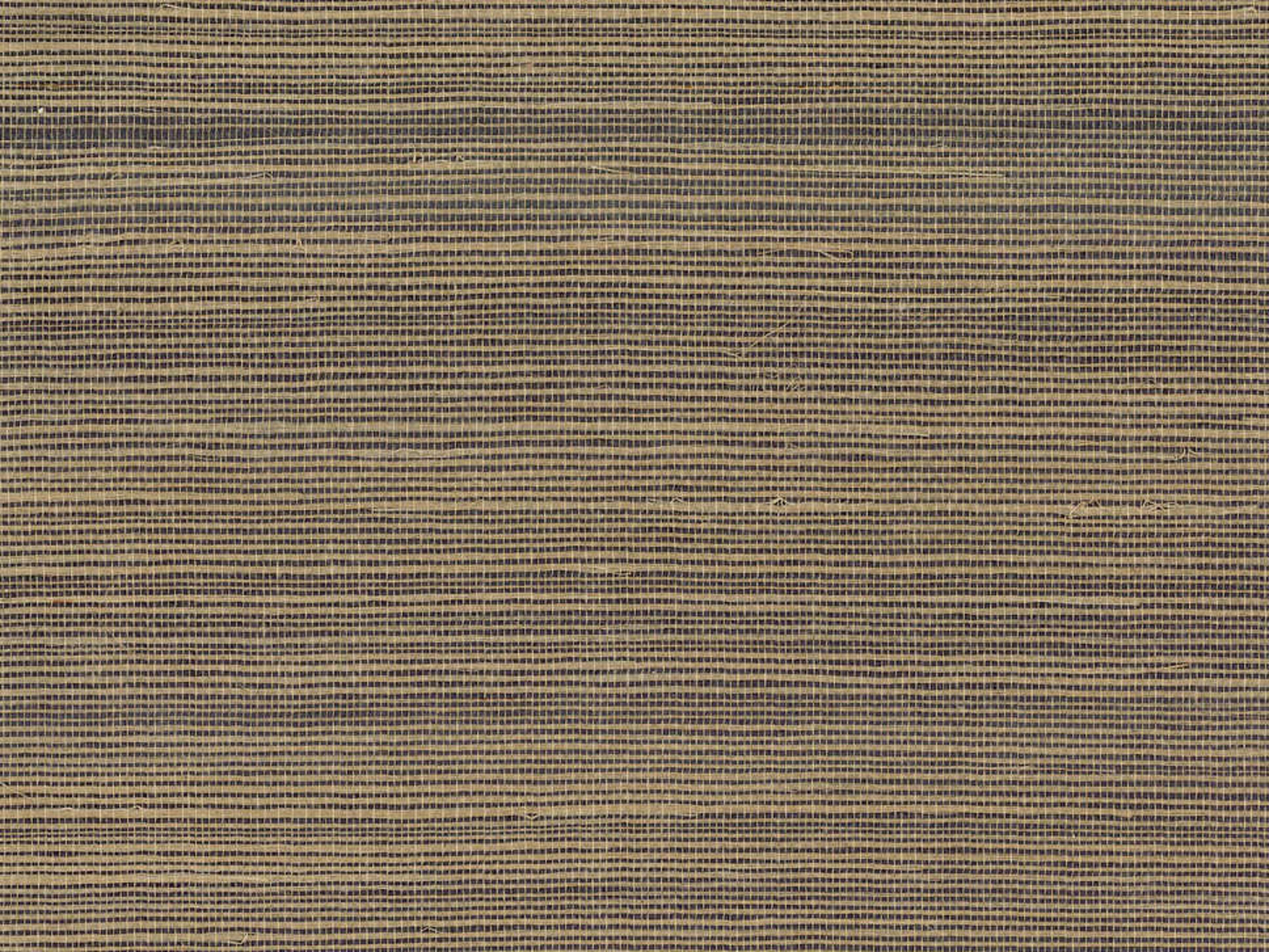 York Wallcoverings Grasscloth Resource Library Golden / Charcoal Multi Grass Wallpaper