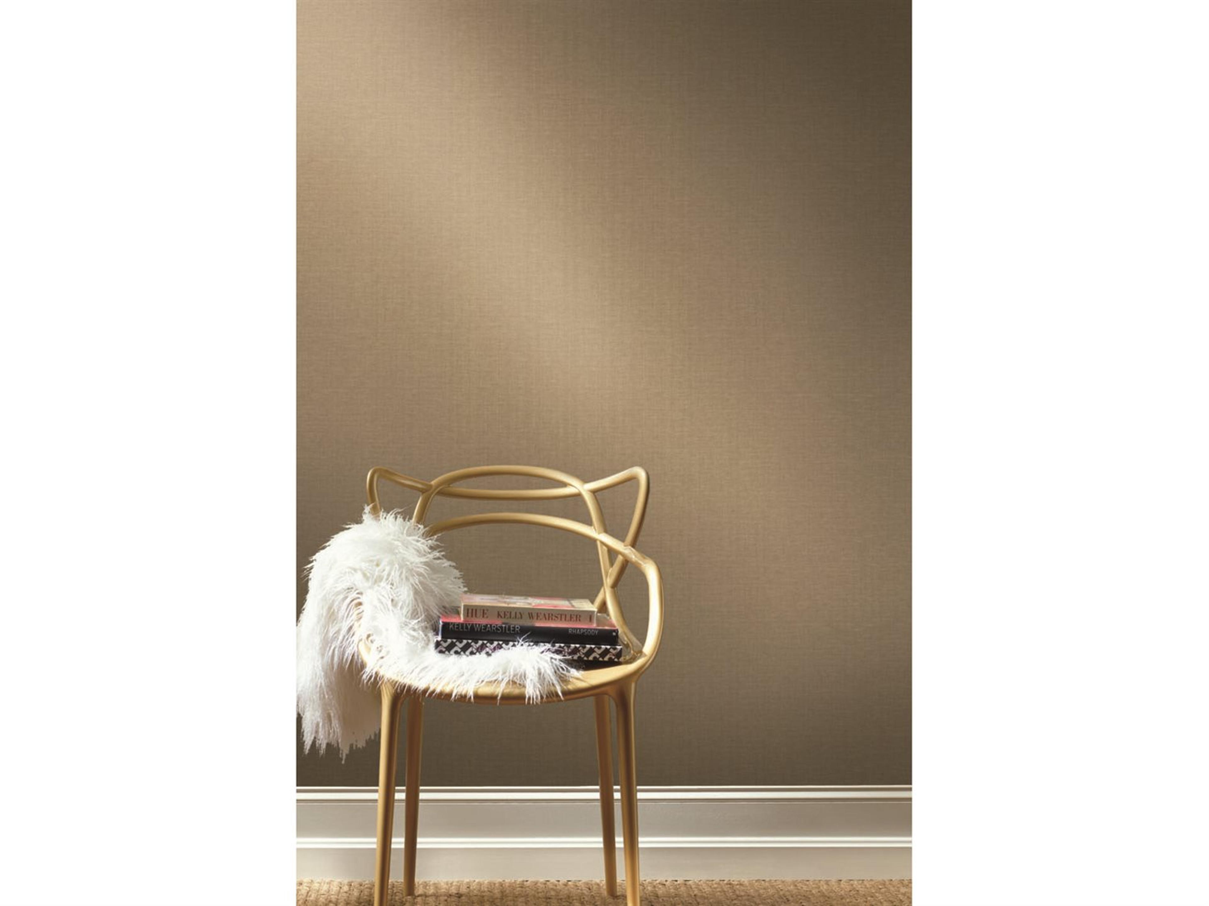 York Wallcoverings Grasscloth Resource Library Gray / Beige Woven Crosshatch Wallpaper