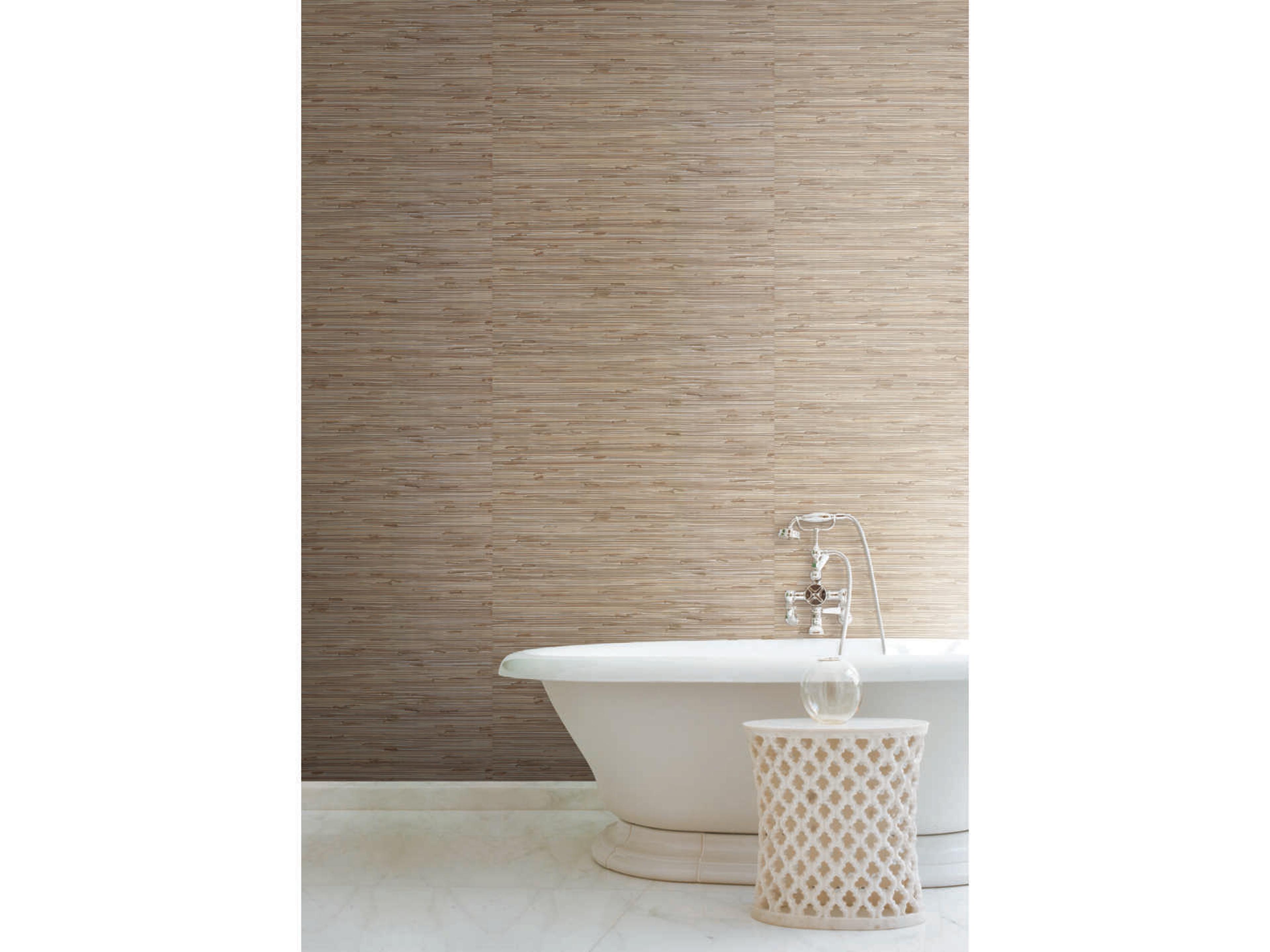 York Wallcoverings Grasscloth Resource Library Neutral / Silver River Grass Wallpaper