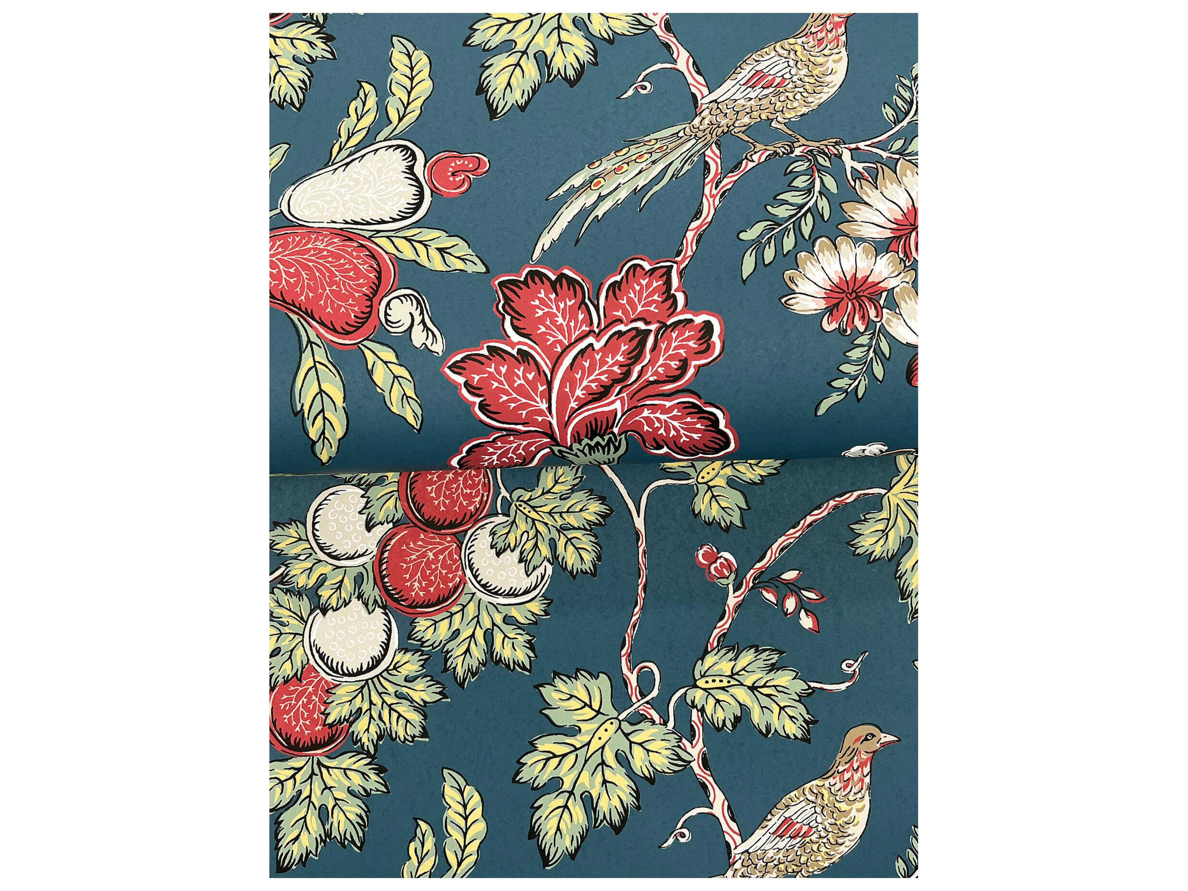 York Wallcoverings Antonina Vella Indigo Wallpaper