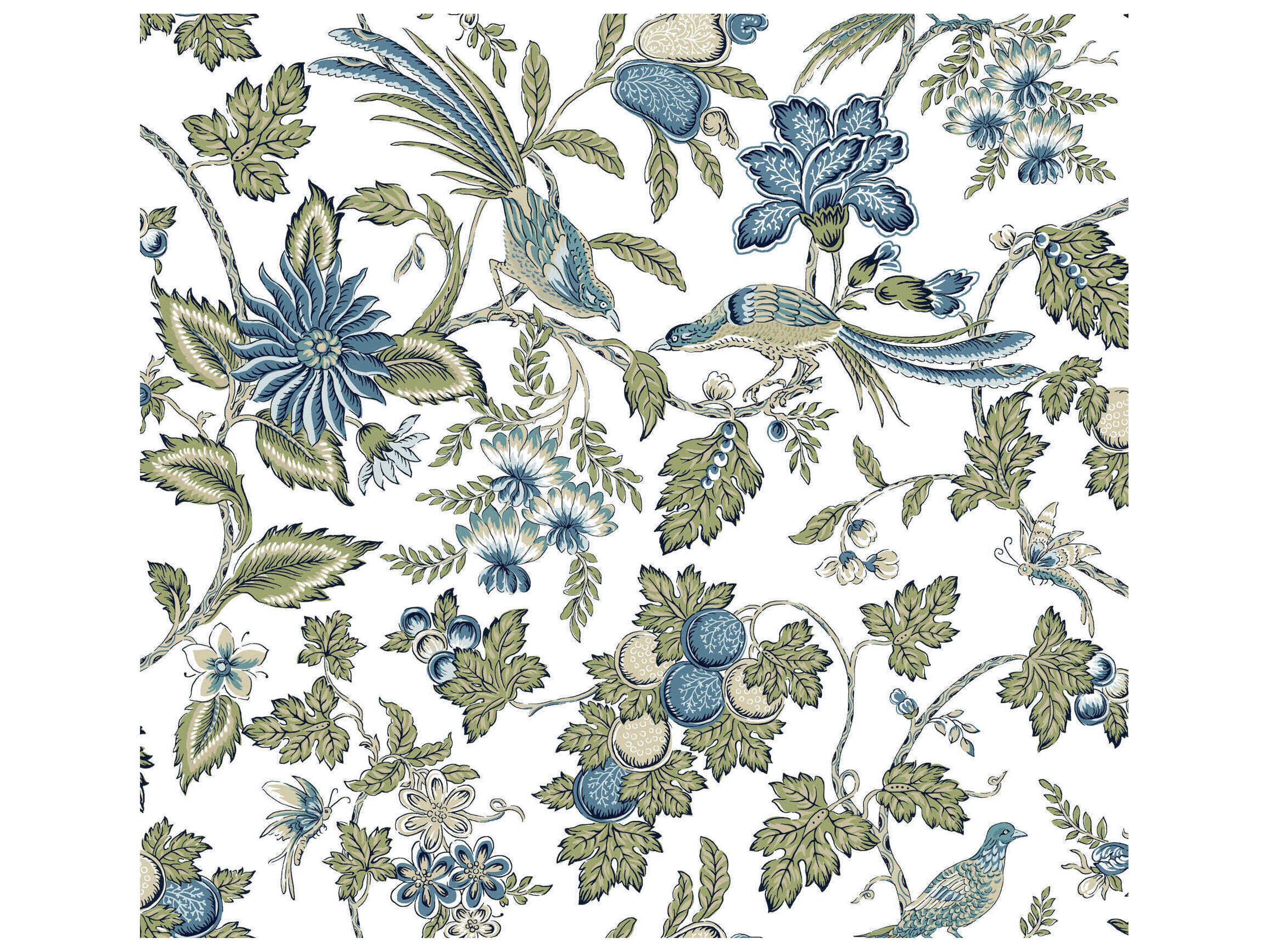 Antonina Vella Blue Wallpaper