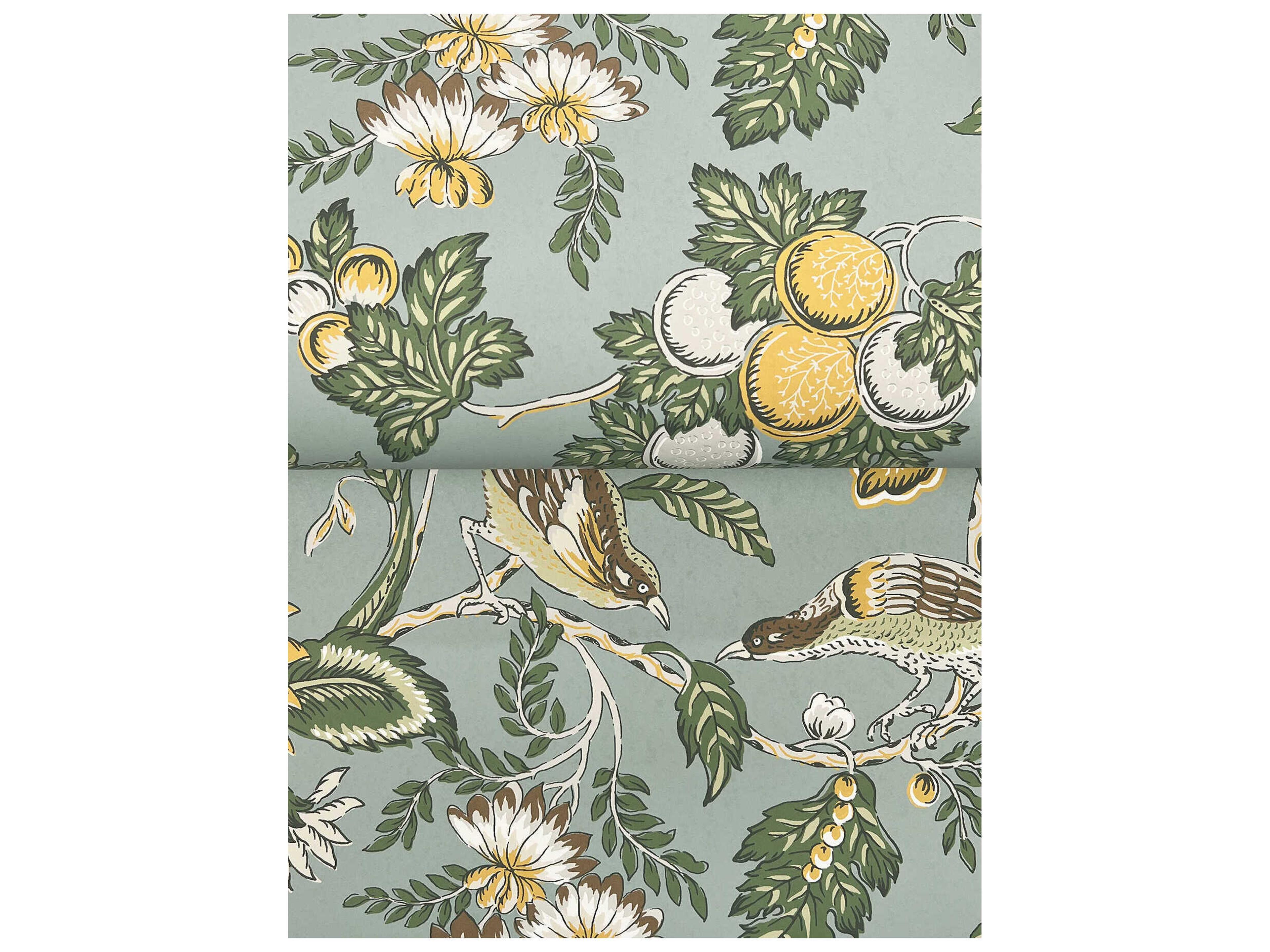 York Wallcoverings Antonina Vella Light Blue Wallpaper