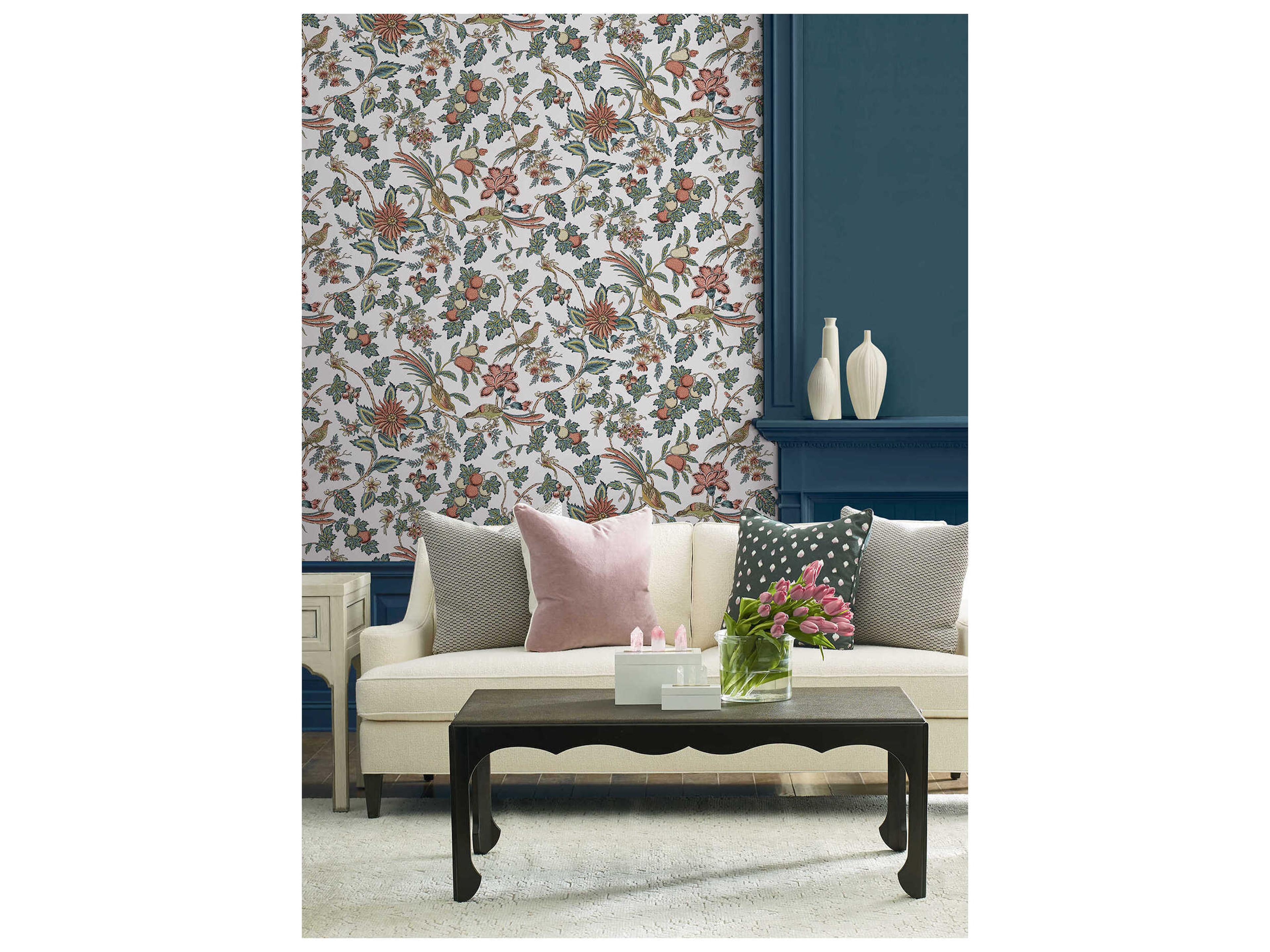 York Wallcoverings Antonina Vella Coral Wallpaper