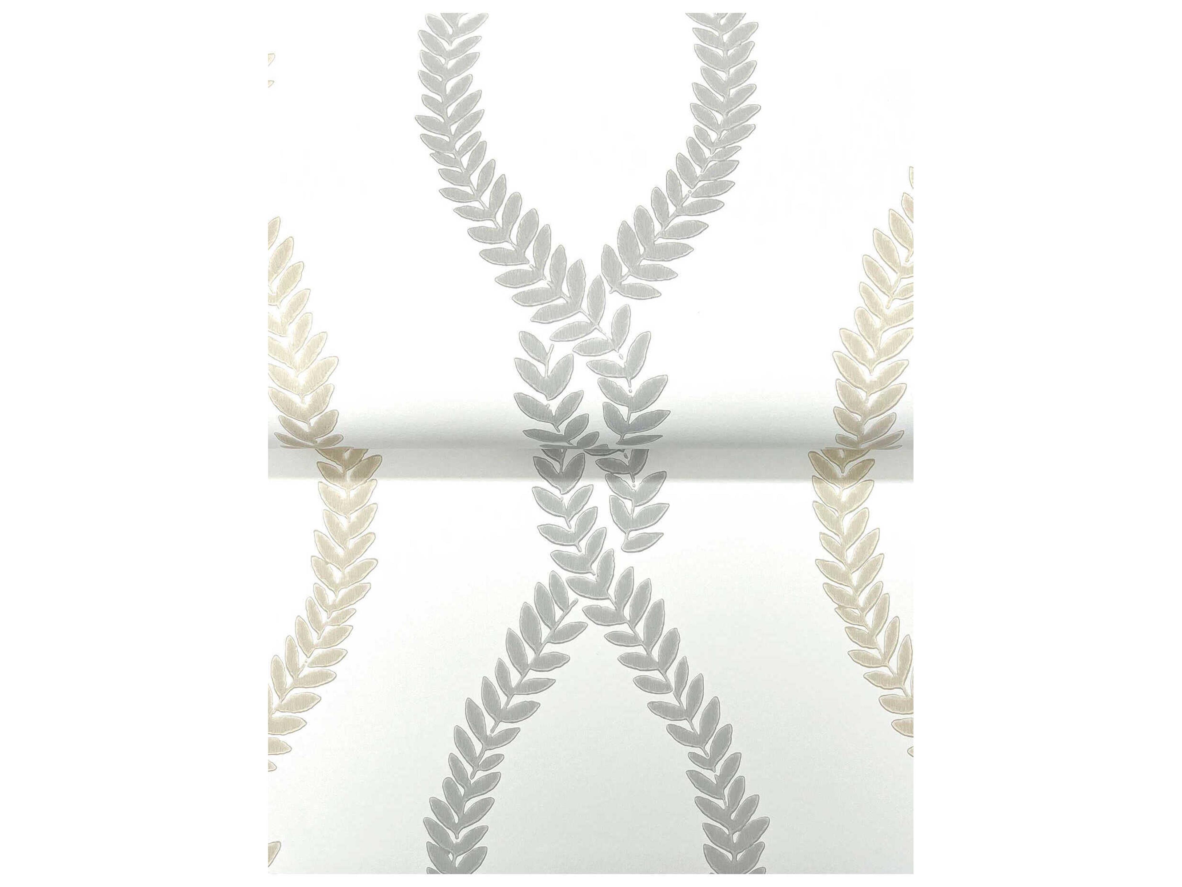 York Wallcoverings Antonina Vella Neutral Trellis Wallpaper