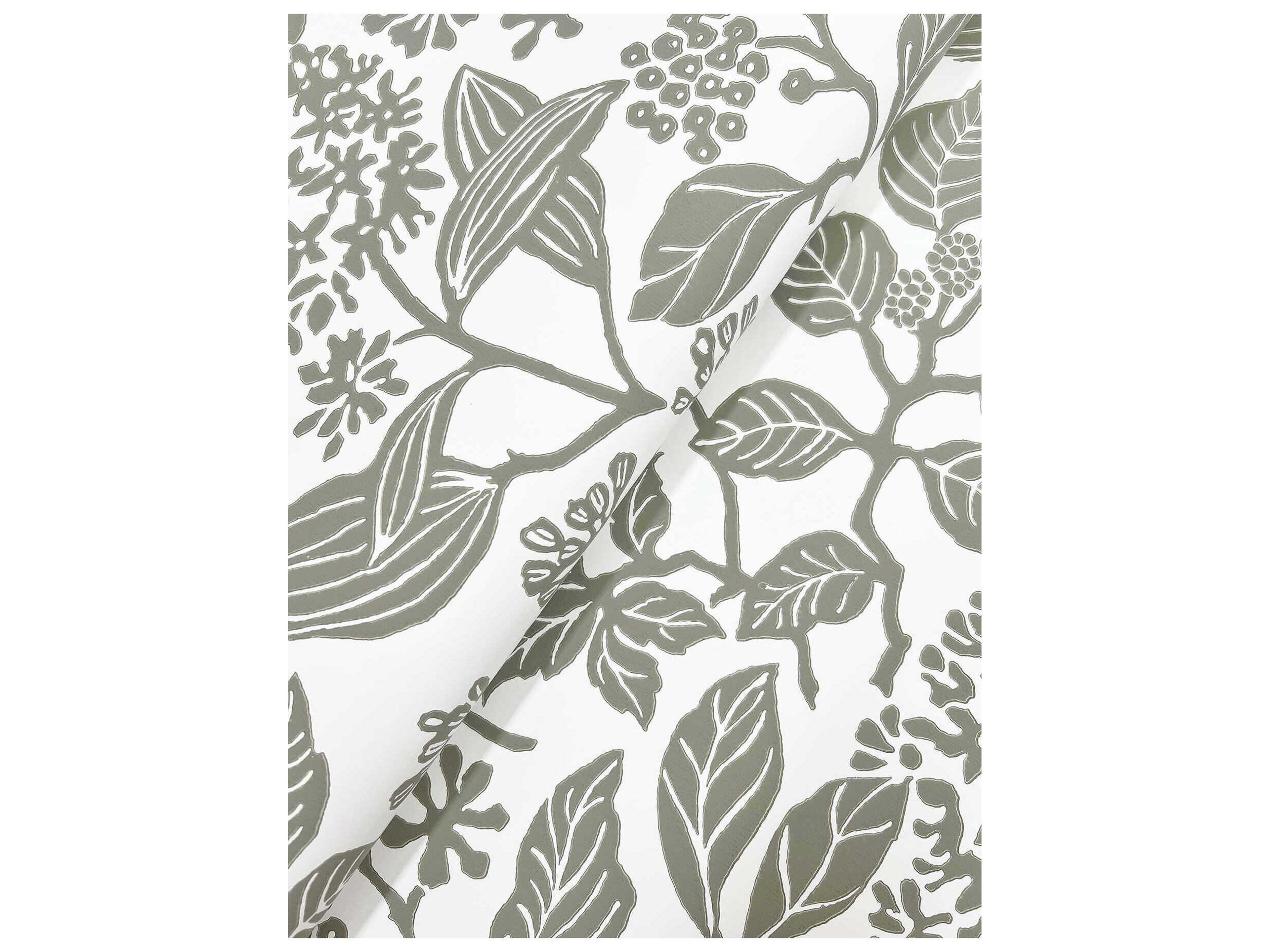 York Wallcoverings Antonina Vella Olive Botanical Wallpaper