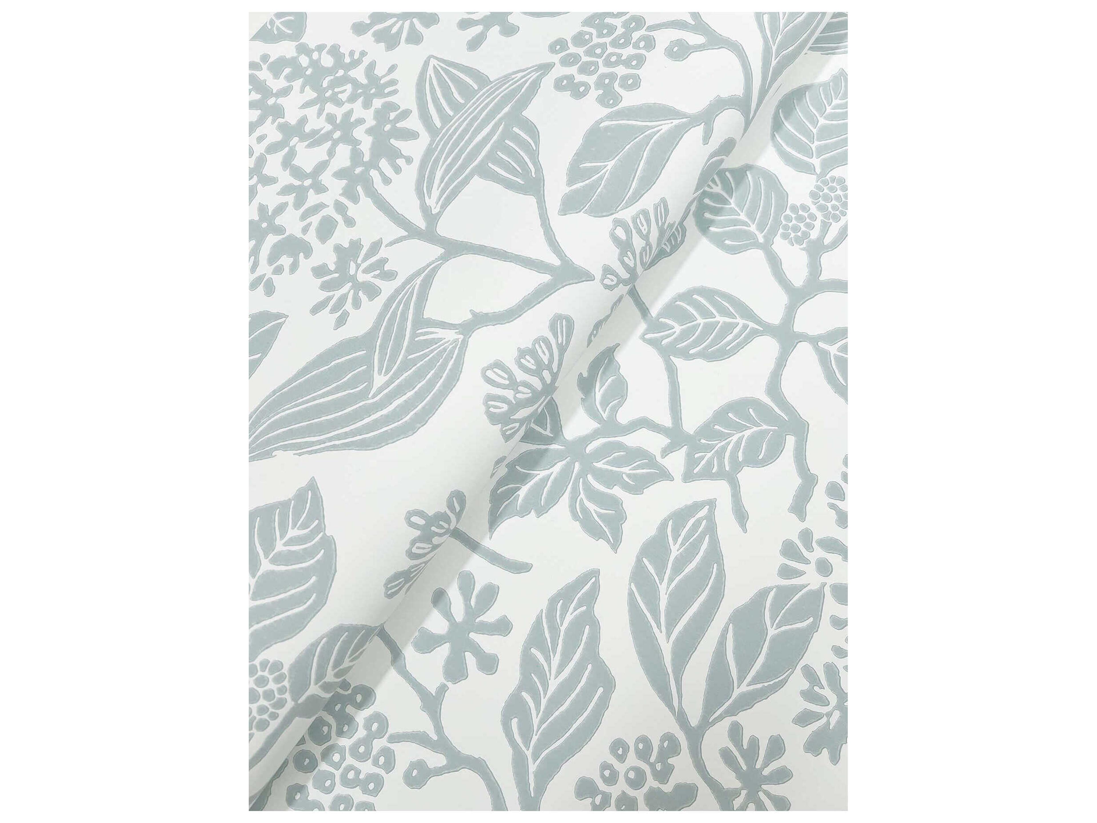 York Wallcoverings Antonina Vella Light Blue Botanical Wallpaper
