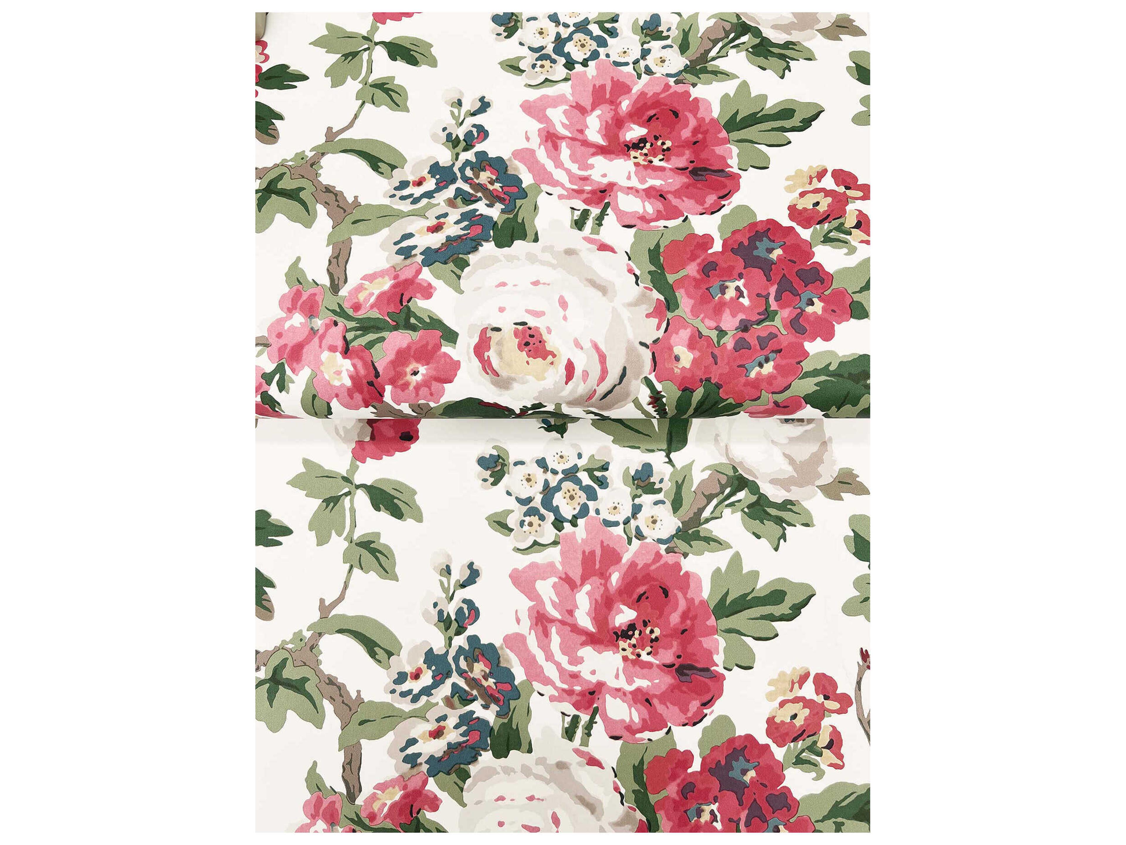 York Wallcoverings Antonina Vella Fuchsia Vintage Floral Wallpaper