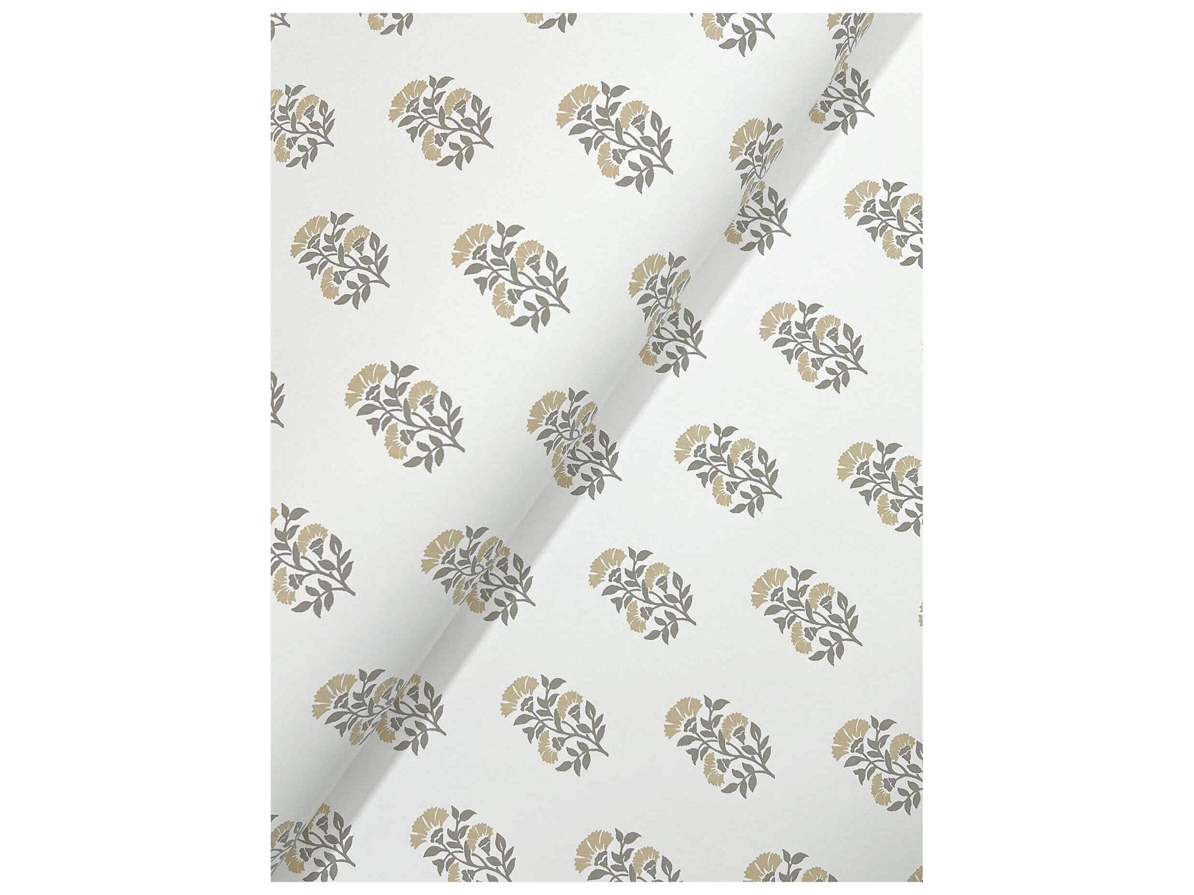 York Wallcoverings Antonina Vella Neutral Floral Wallpaper