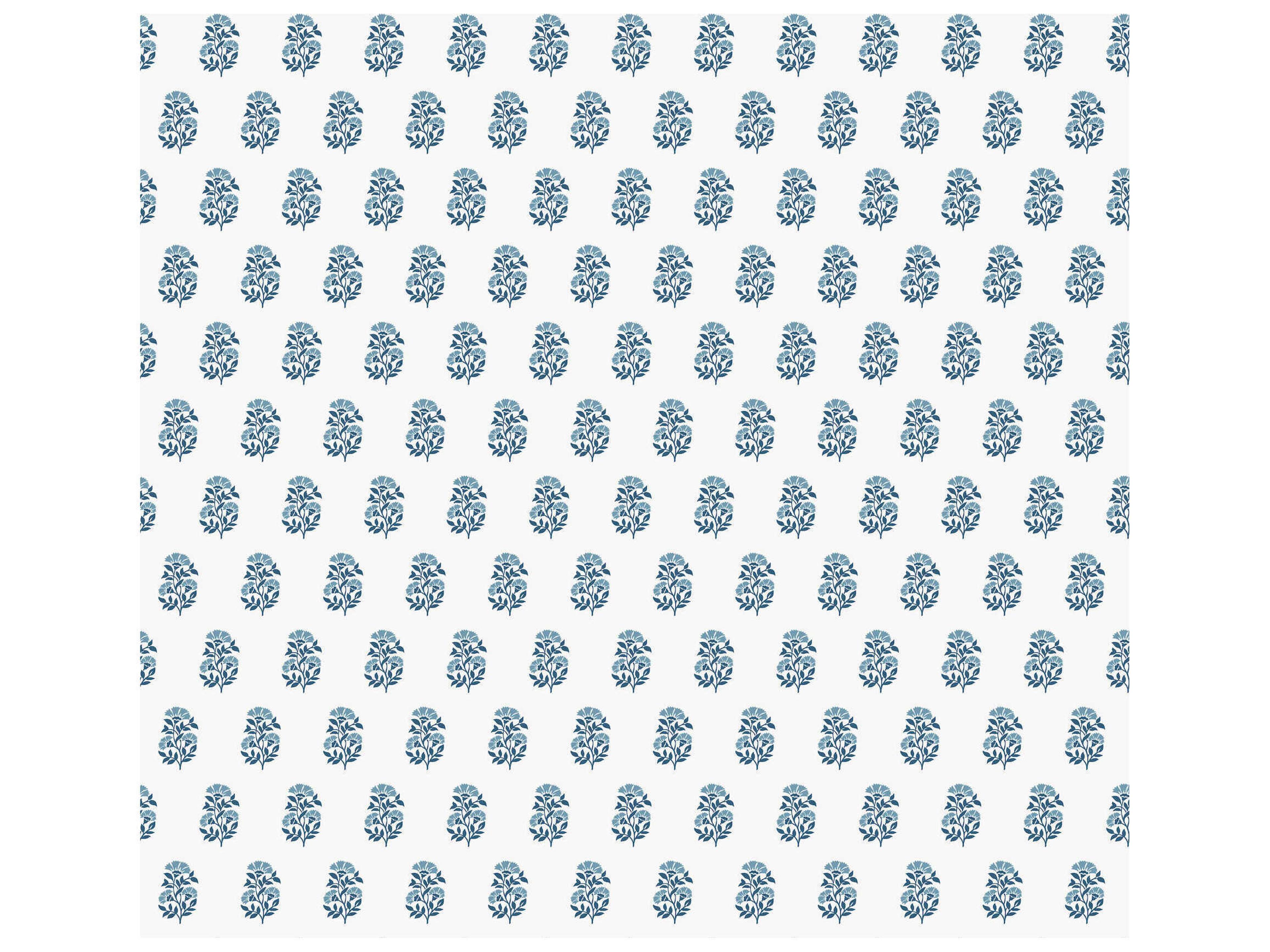 Antonina Vella Blue Floral Wallpaper