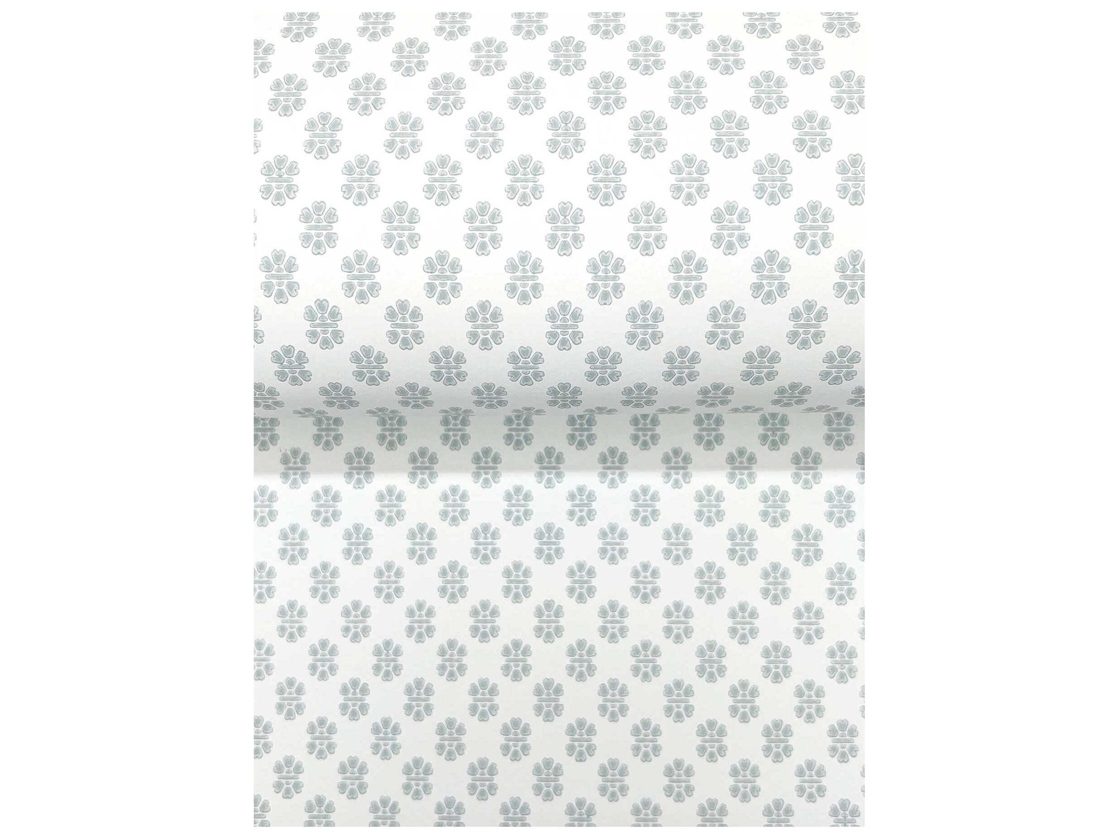 York Wallcoverings Antonina Vella Light Blue Floral Stamp Wallpaper