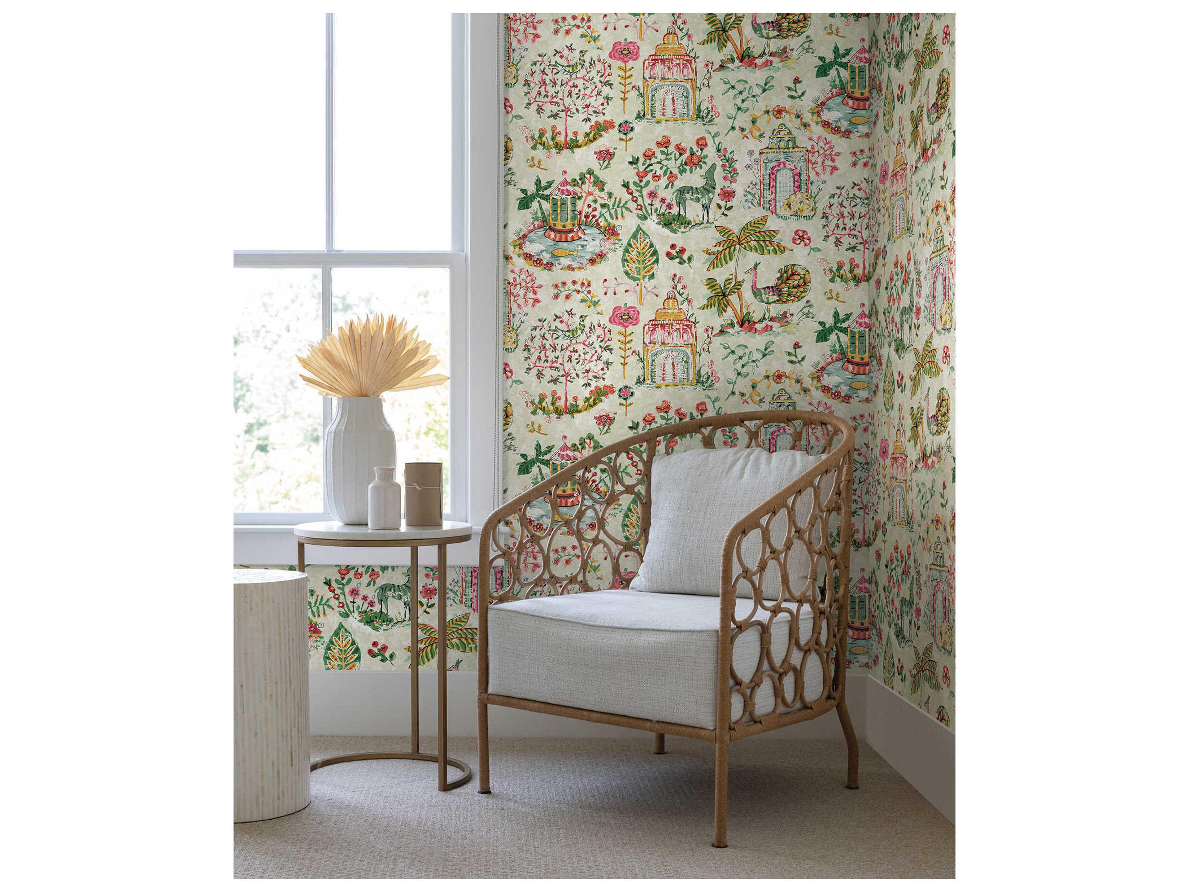 York Wallcoverings Antonina Vella Multicolor Garden Dreams Wallpaper