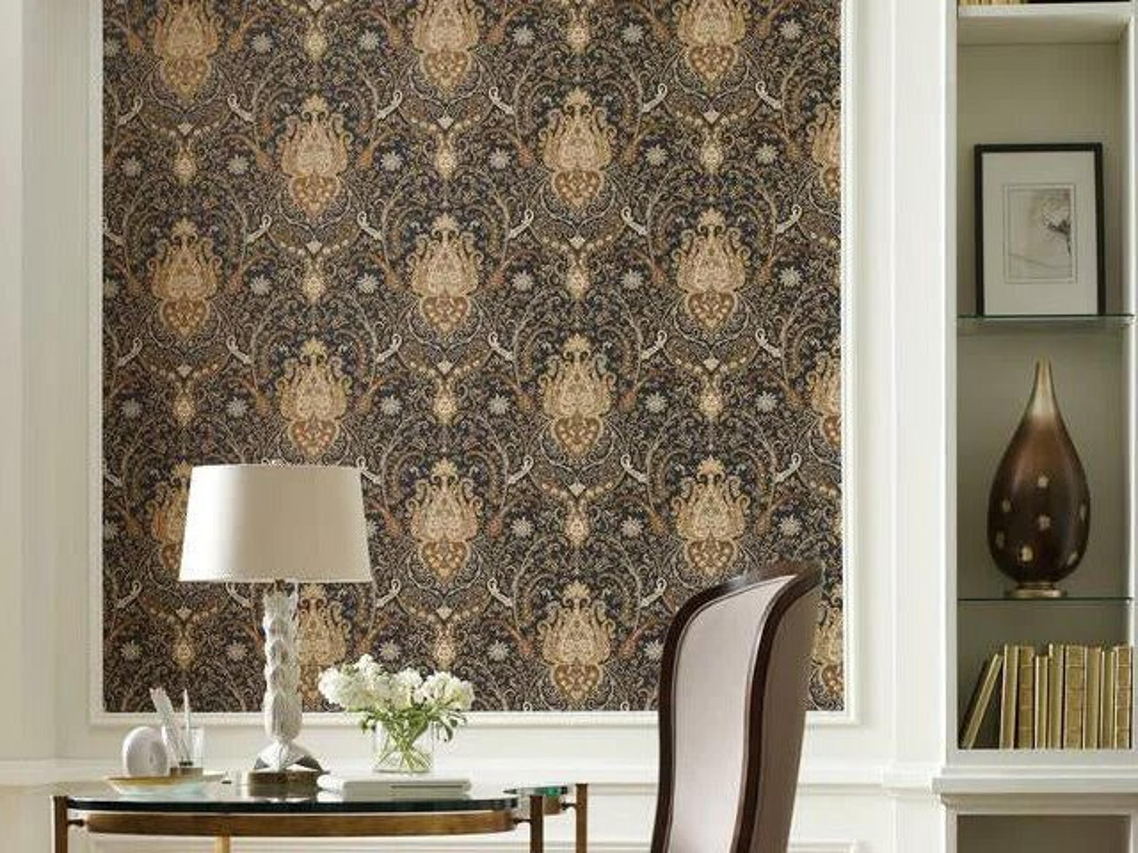 York Wallcoverings Best Sellers Brown Byzance Wallpaper