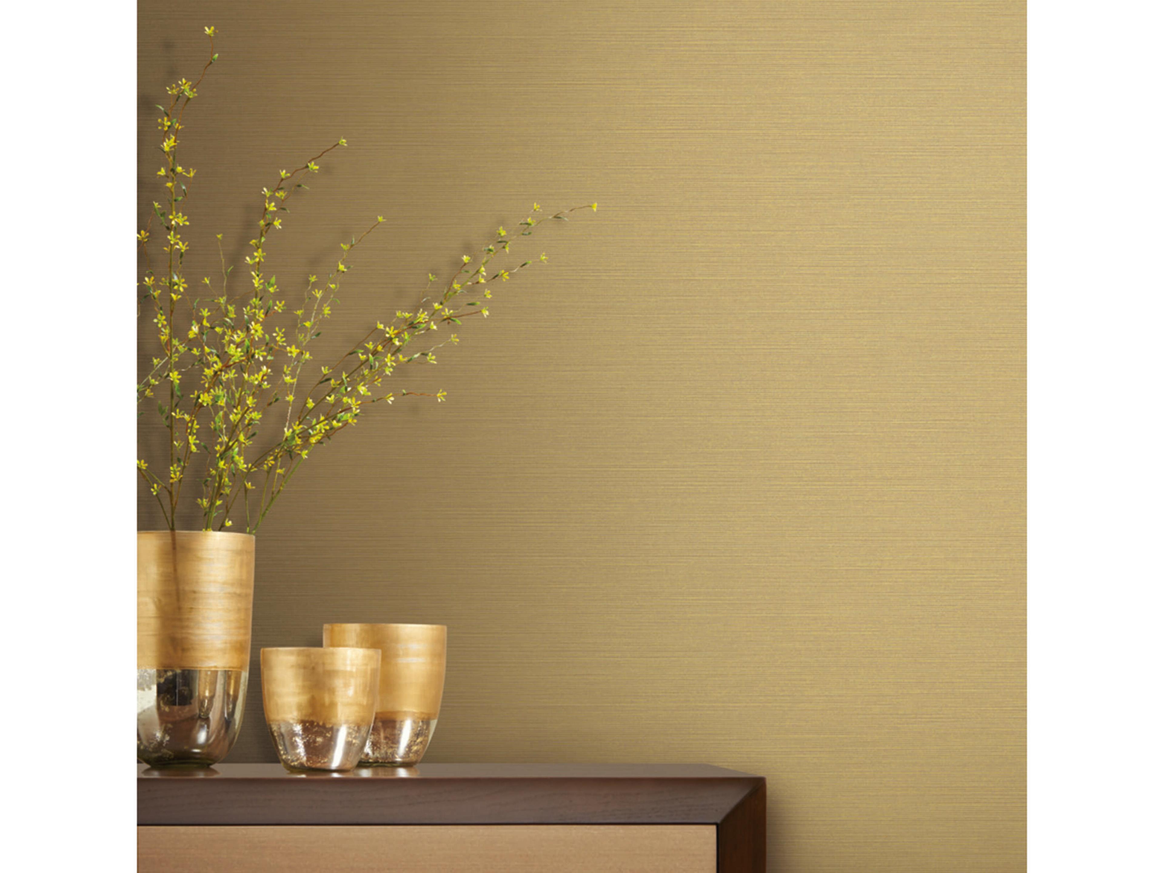 Grasscloth Resource Library Light Gold Shining Sisal Wallpaper