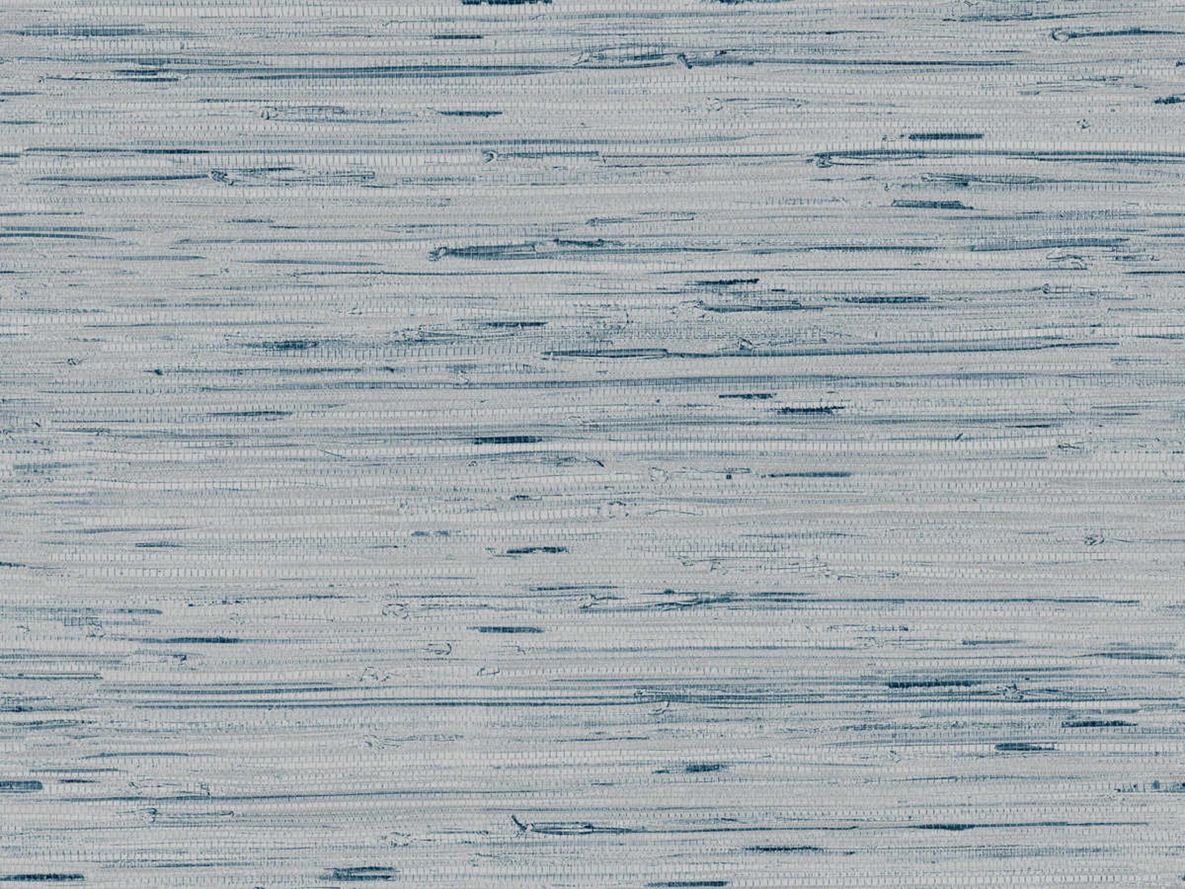 York Wallcoverings Grasscloth Resource Library Light Gray / Blue Lustrous Grasscloth Wallpaper 