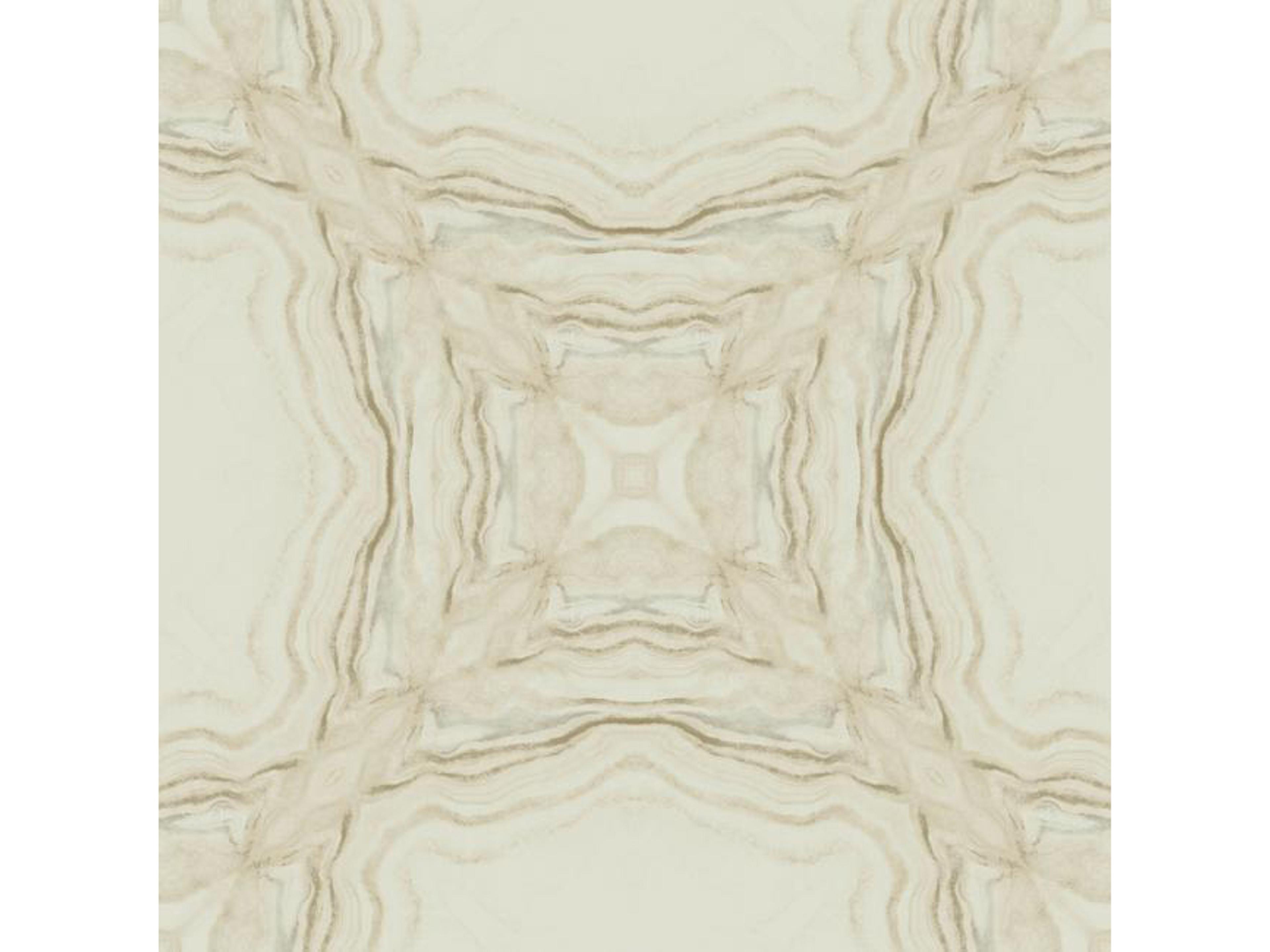 Antonina Vella Stone Kaleidoscope Beige Metallic Wallpaper