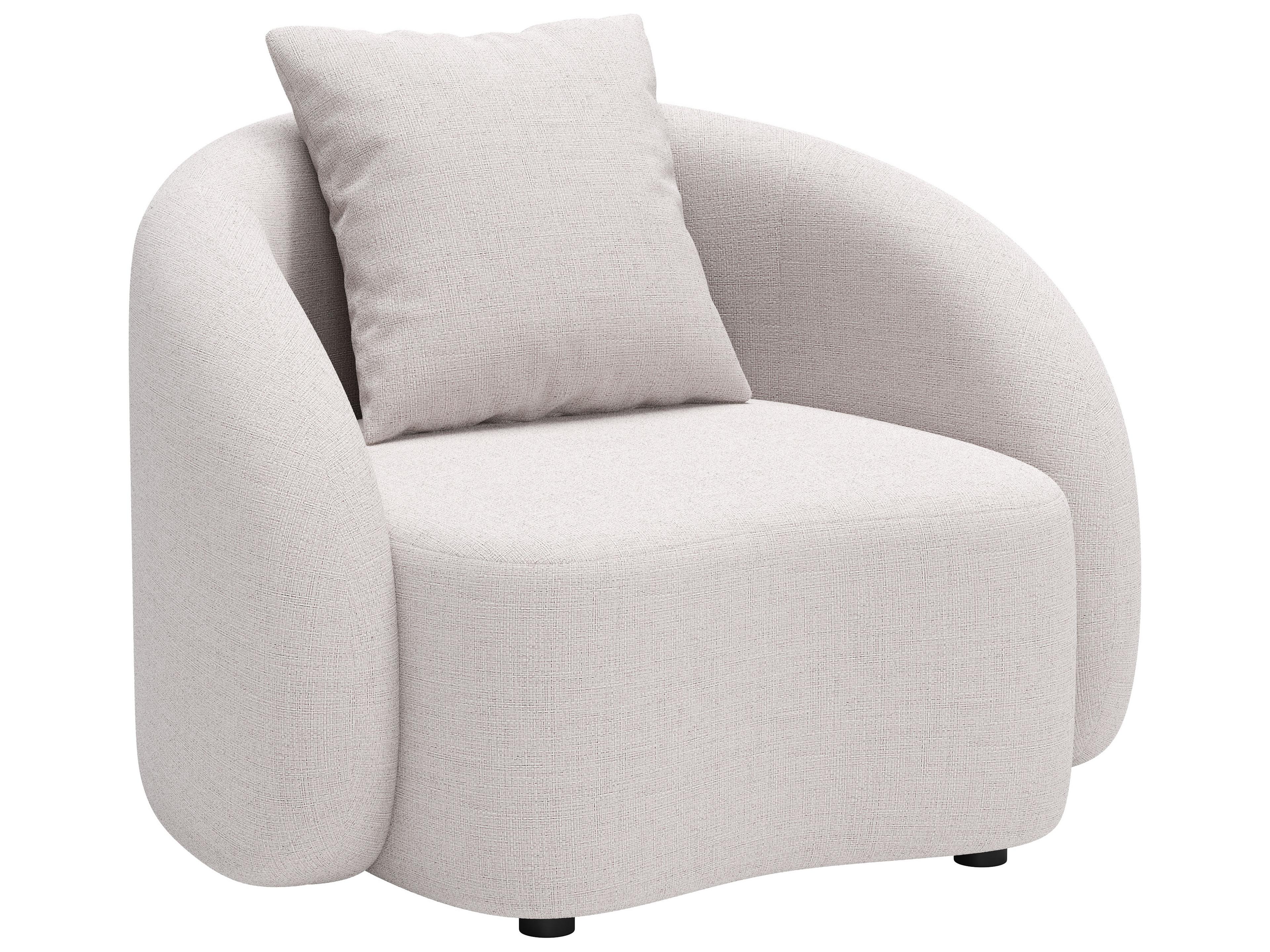 Sunny Isles Beige Aluminum Cushion Lounge Chair
