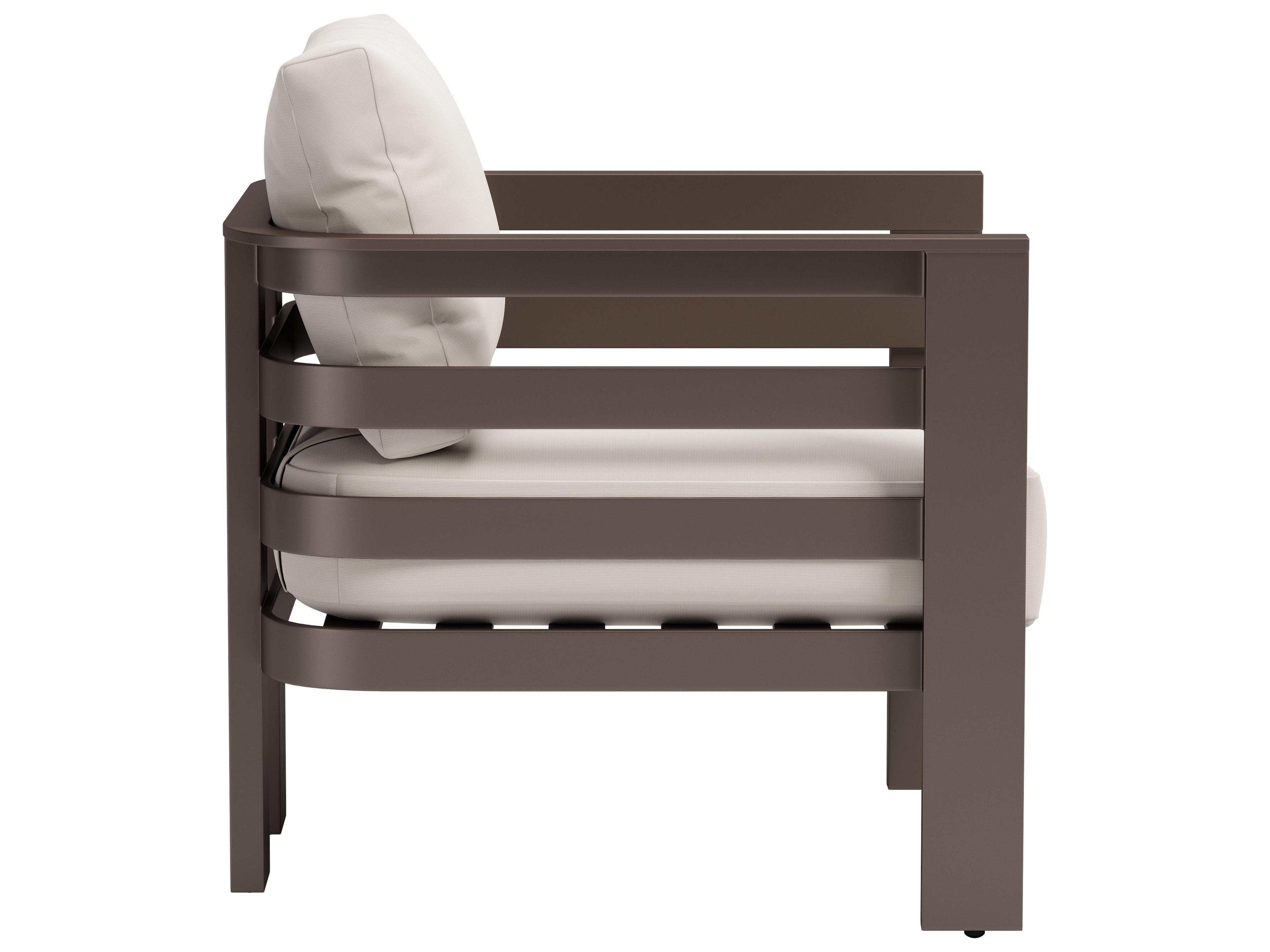 Zuo Outdoor Bal Harbor White Aluminum Cushion Lounge Chair