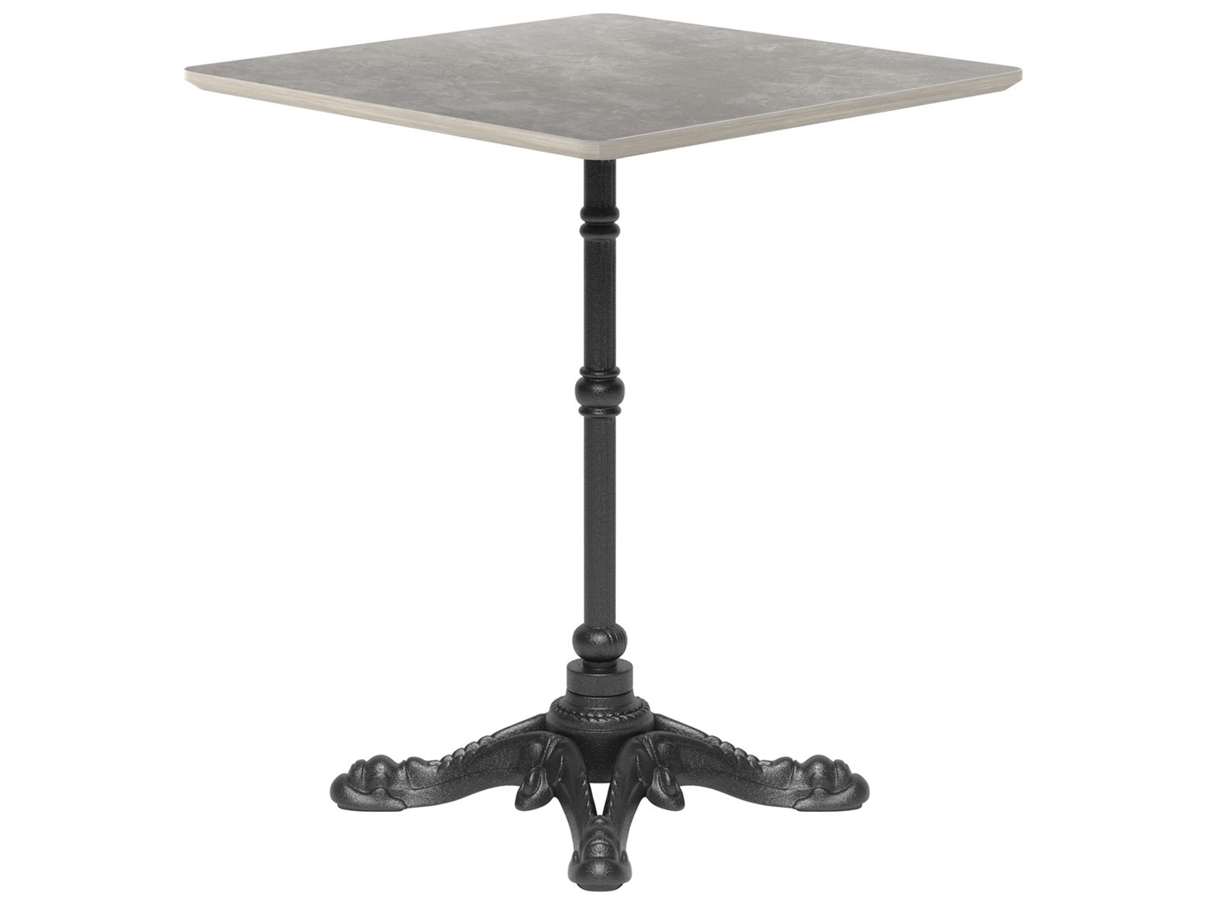 Zuo Outdoor Alfresco Gray Cast Aluminum Square Dining Table