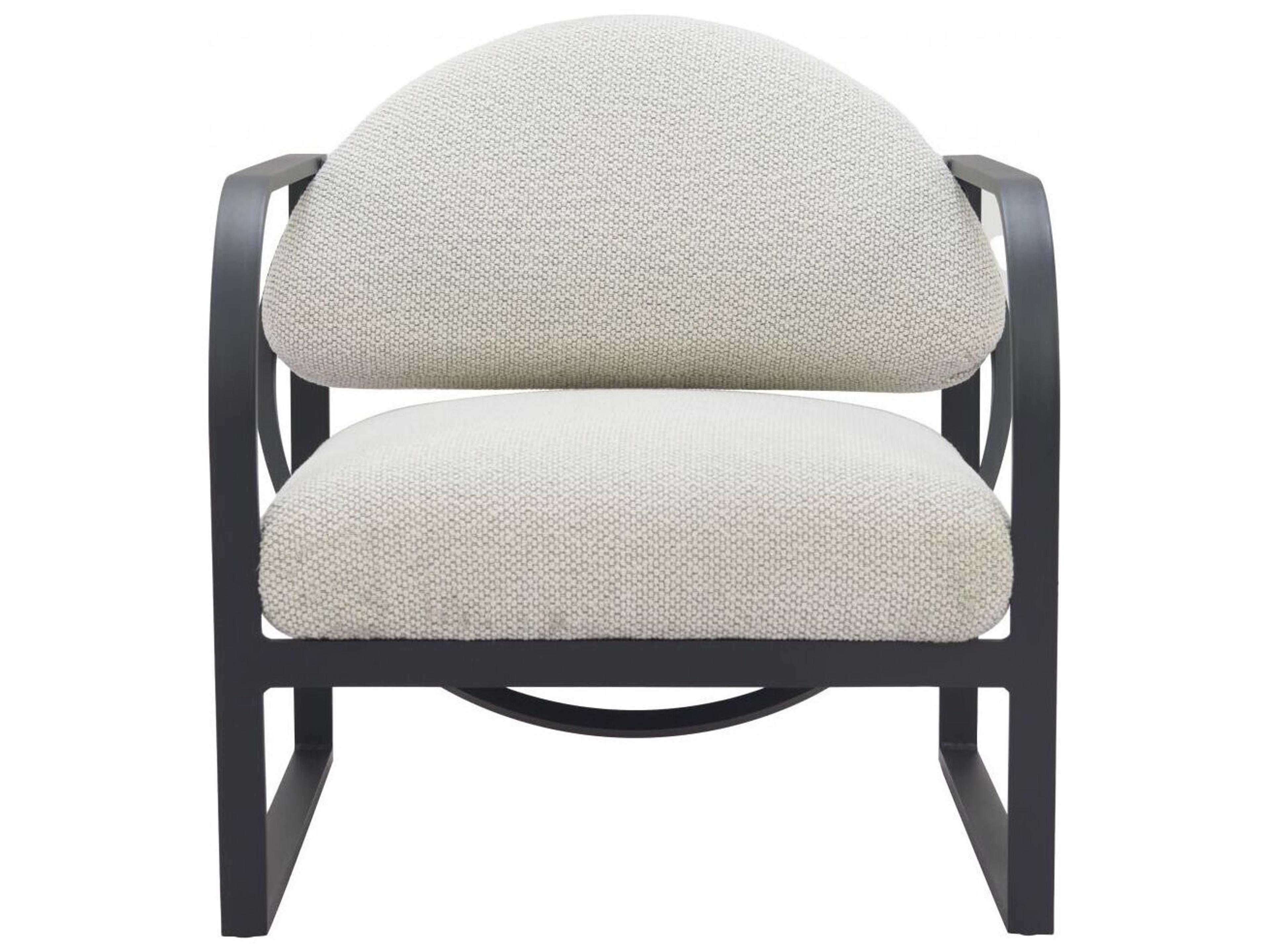 Zuo Outdoor Flakt Ivory Aluminum Cushion Lounge Chair