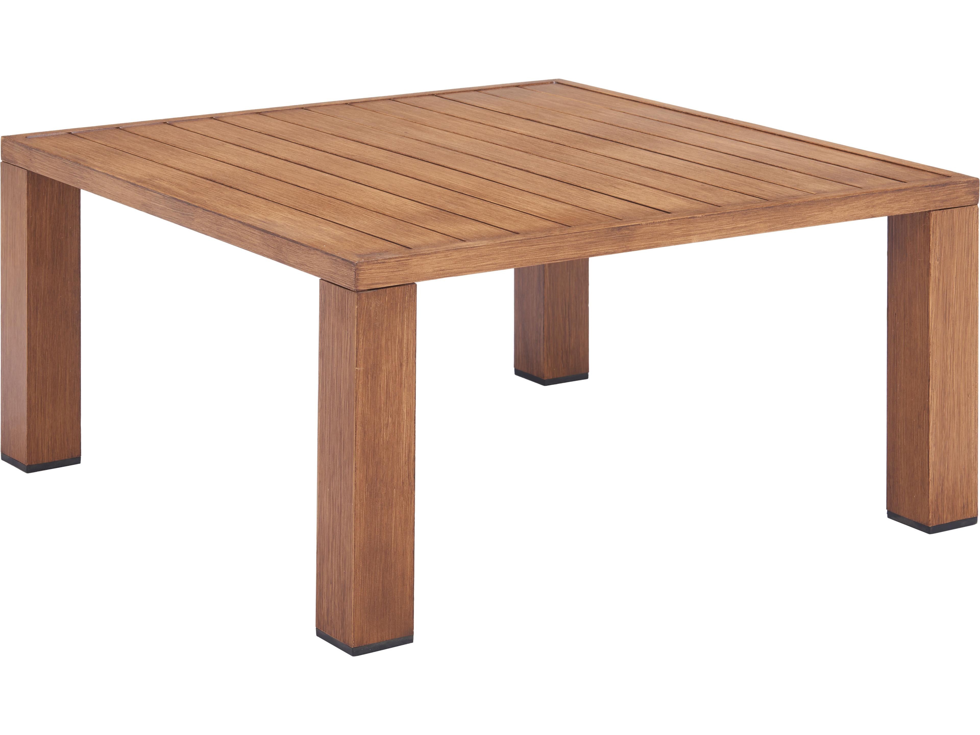 Regels Natural Aluminum Square Coffee Table