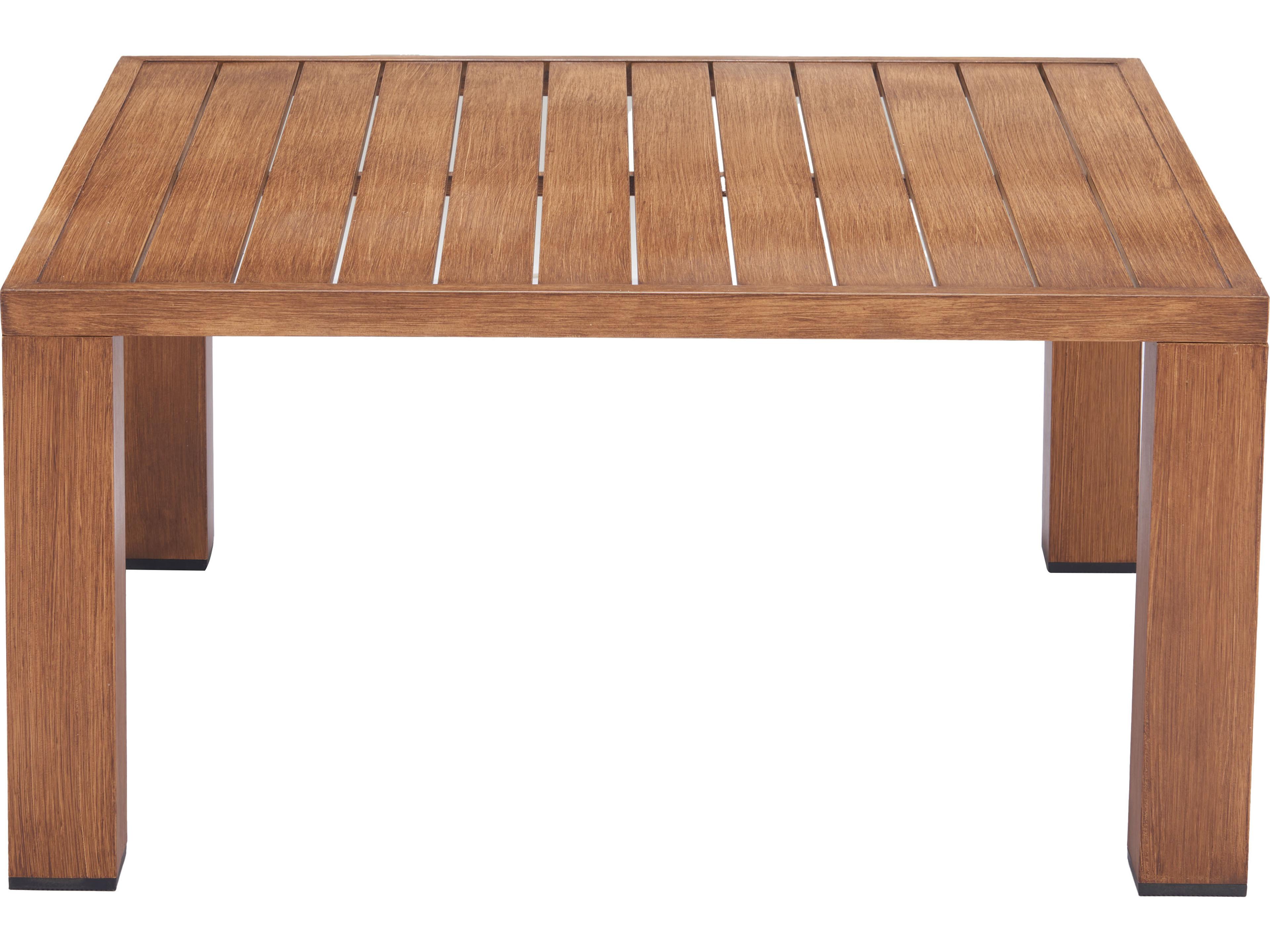 Zuo Outdoor Regels Natural Aluminum Square Coffee Table