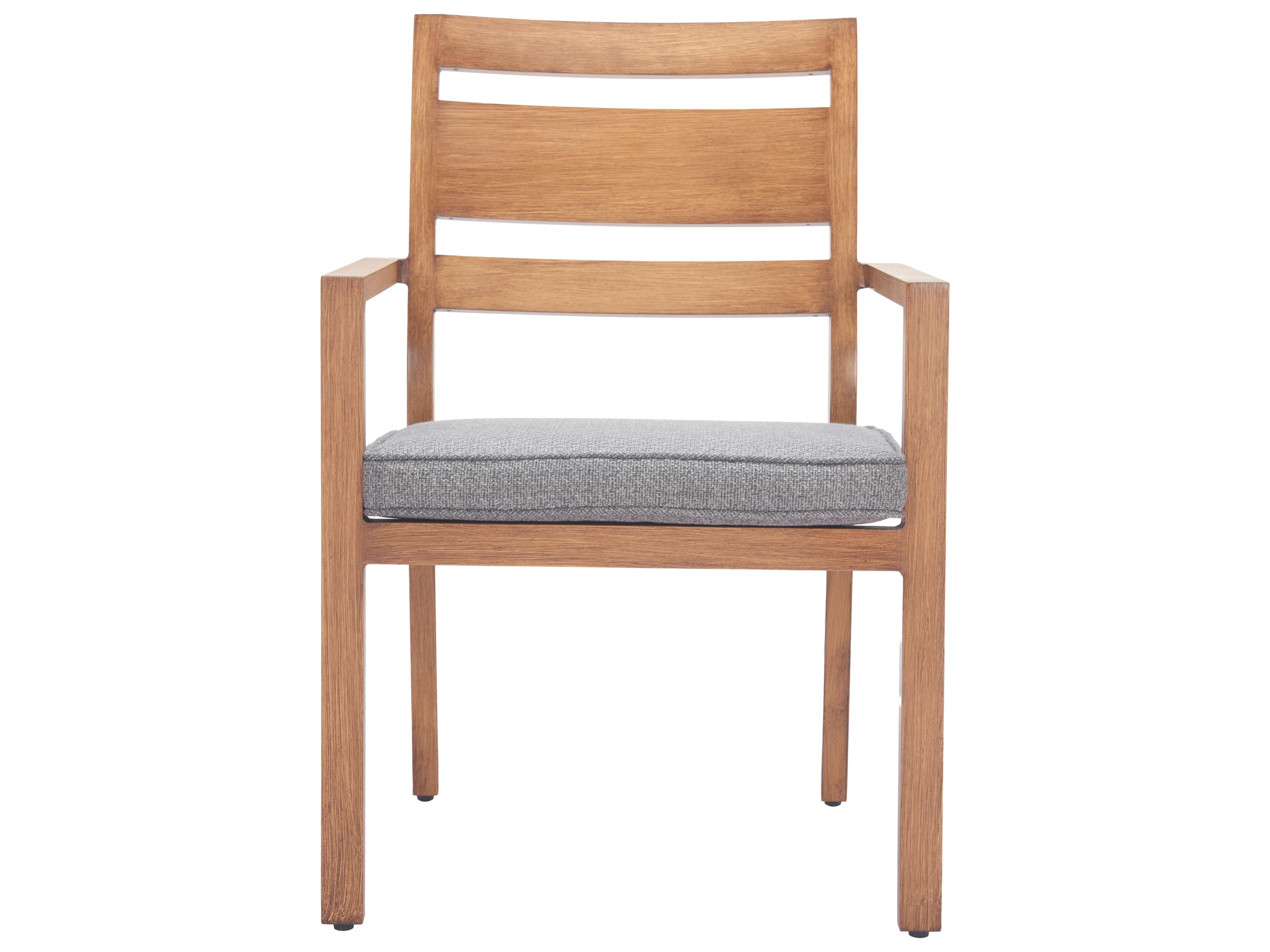 Zuo Outdoor Rader Natural Faux Wood Cushion Dining Chair, Set of 2