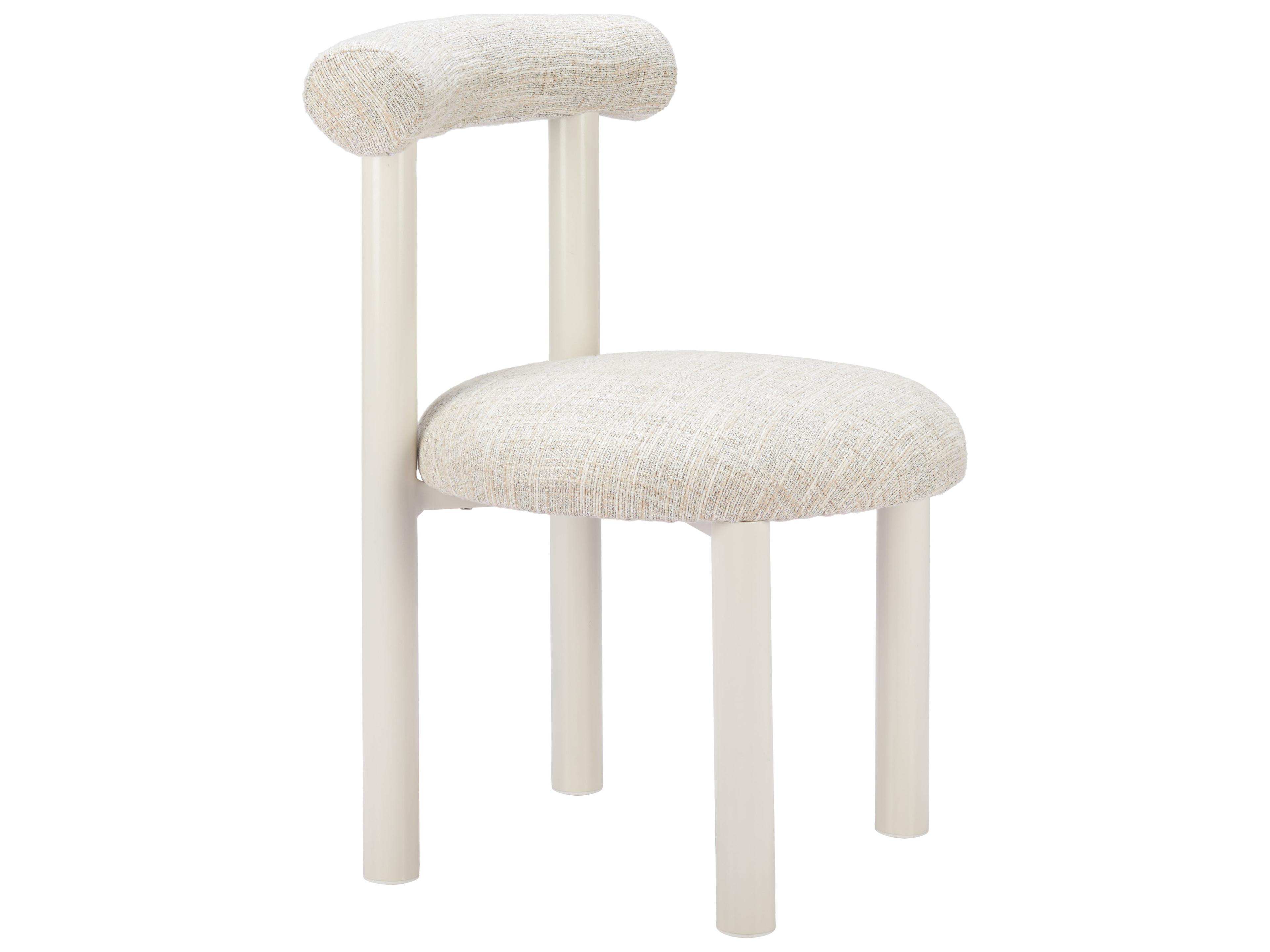 Ceres Beige Aluminum Cushion Dining Chair