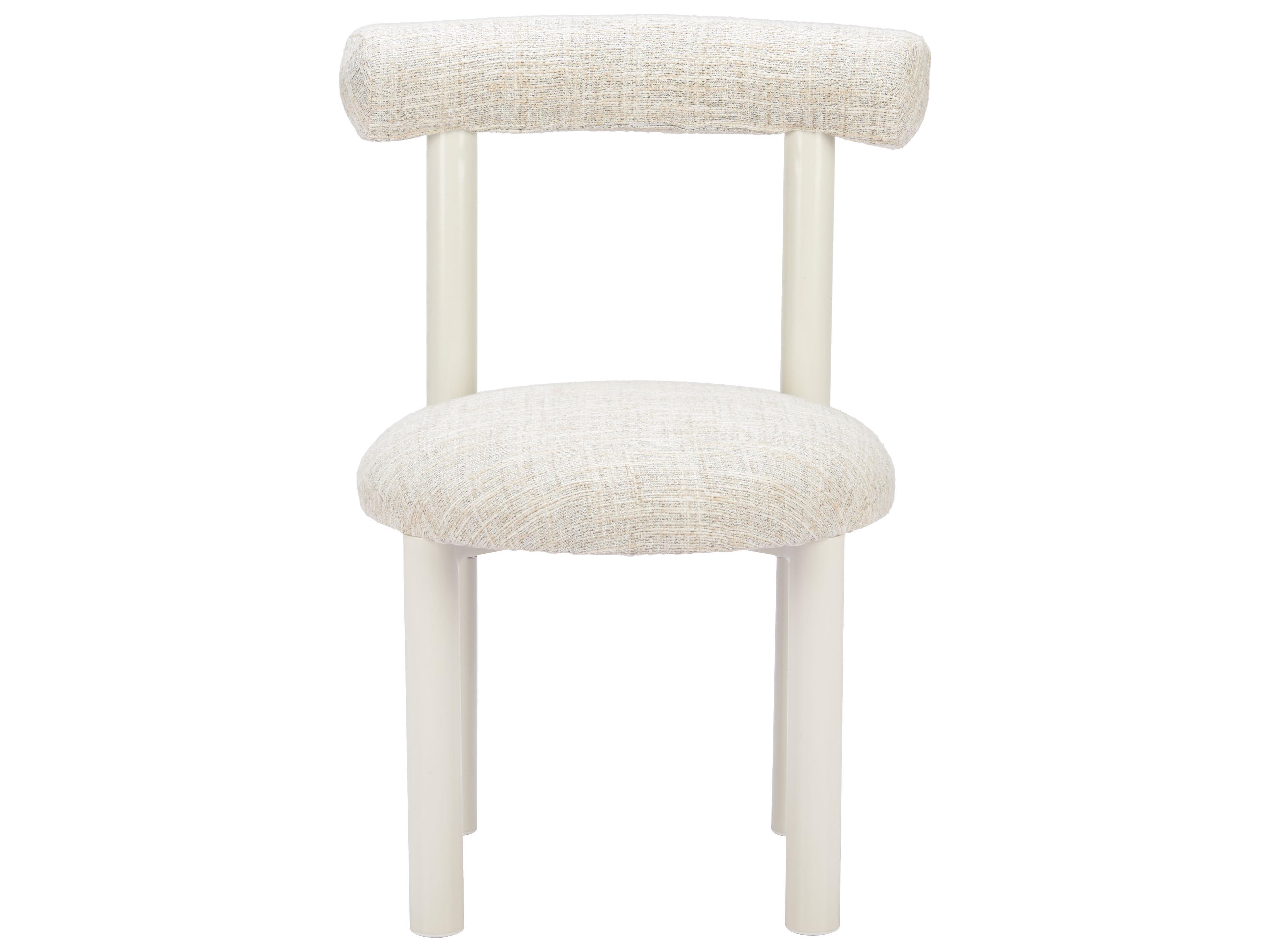 Zuo Outdoor Ceres Beige Aluminum Cushion Dining Chair