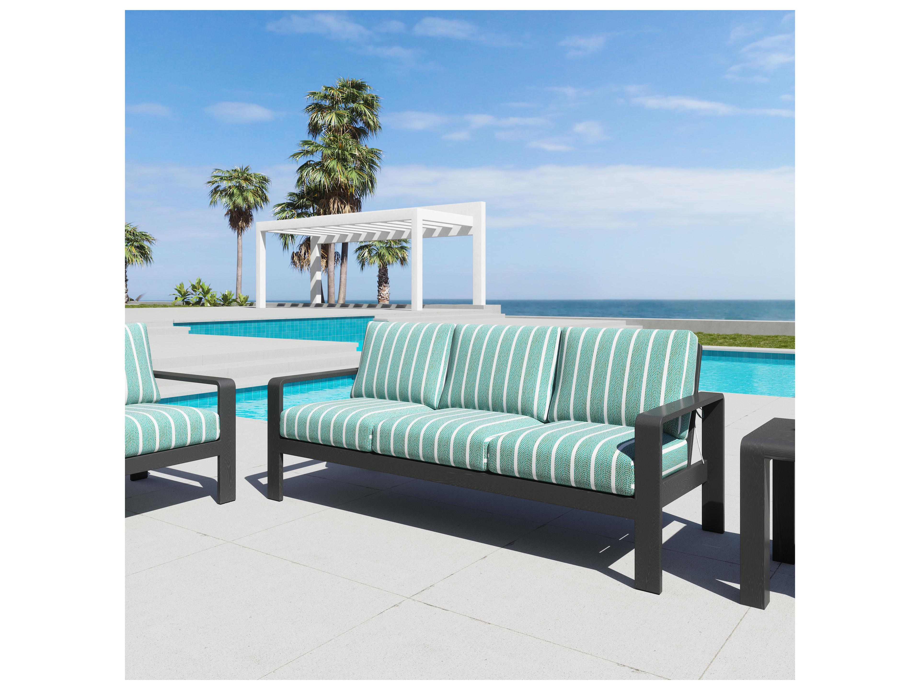 Zuo Outdoor Rolig Green Fabric Cushion Sofa