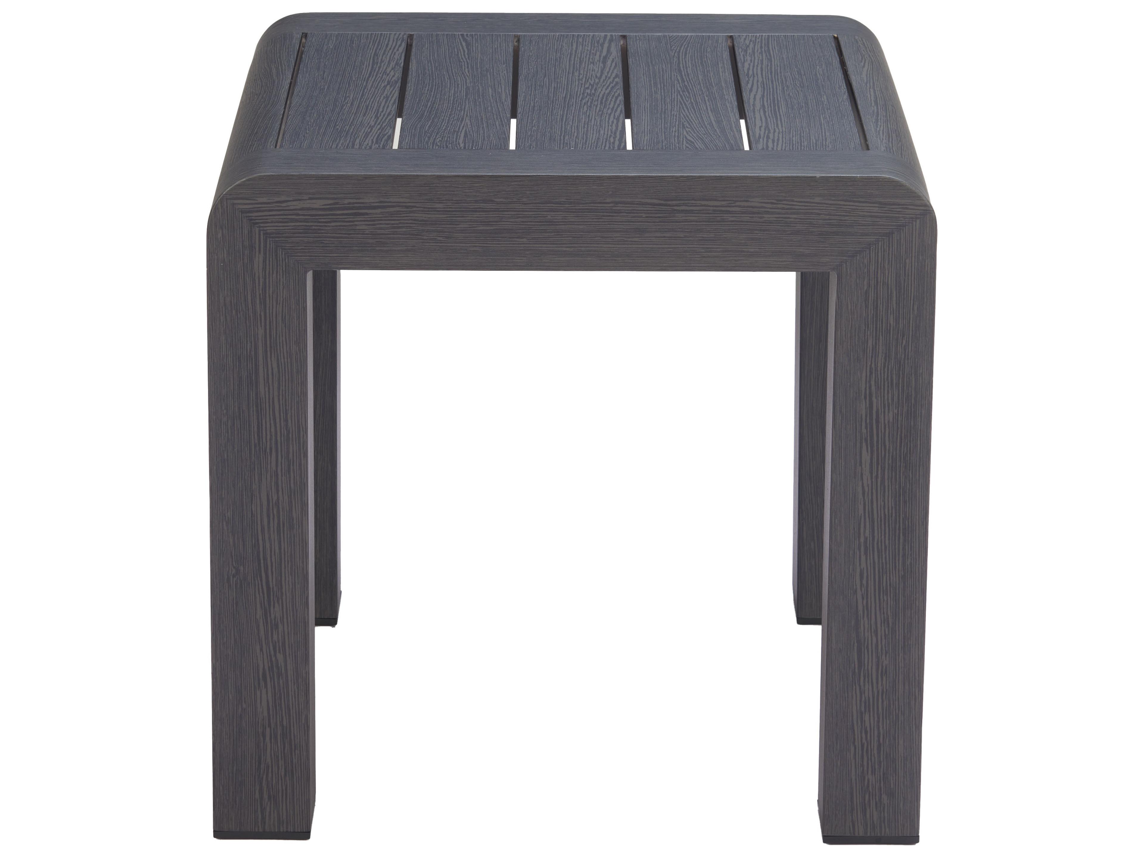 Zuo Outdoor Rolig Black Aluminum Square End Table