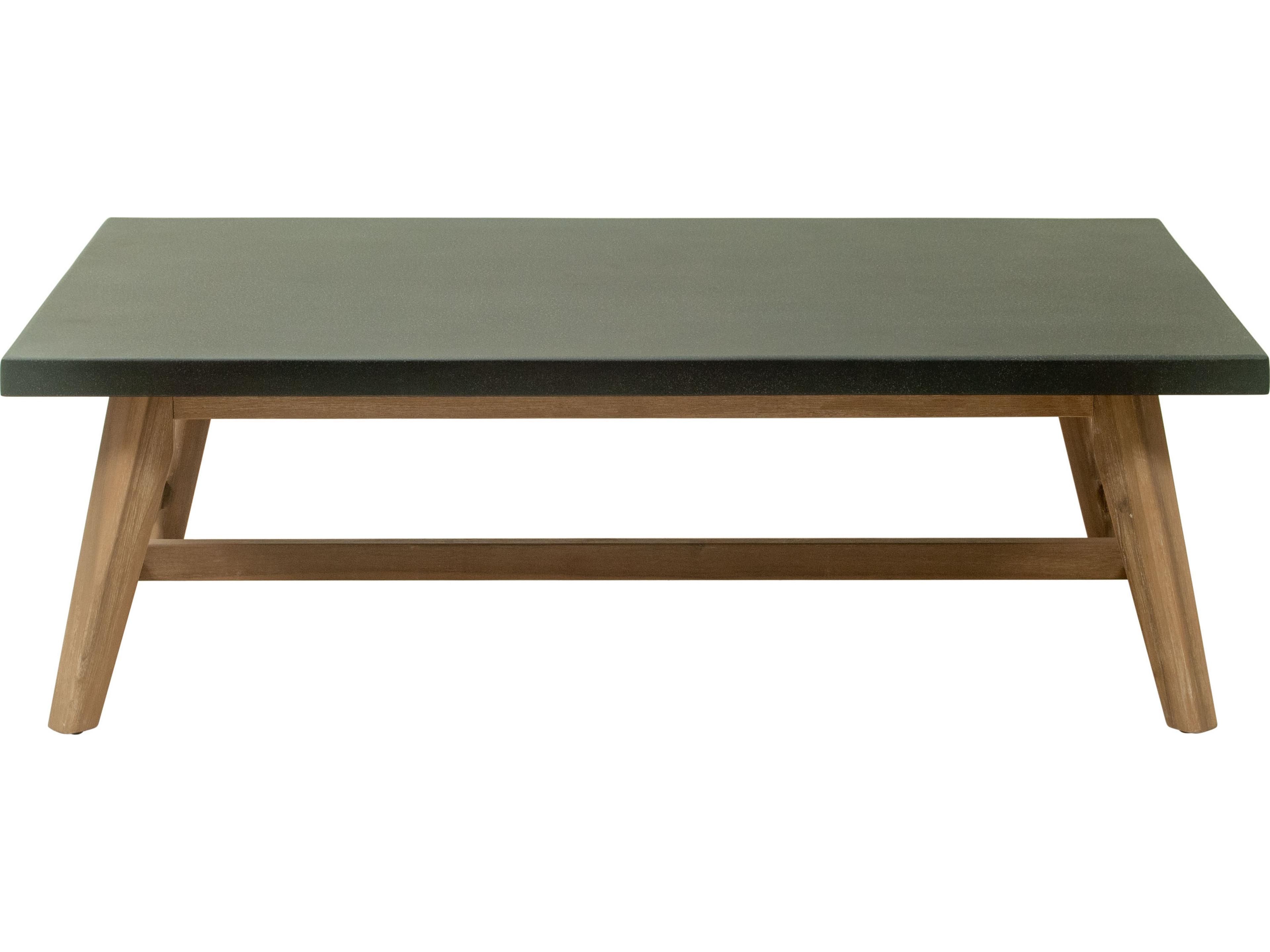Zuo Outdoor Dert Gray Concrete Rectangular Coffee Table