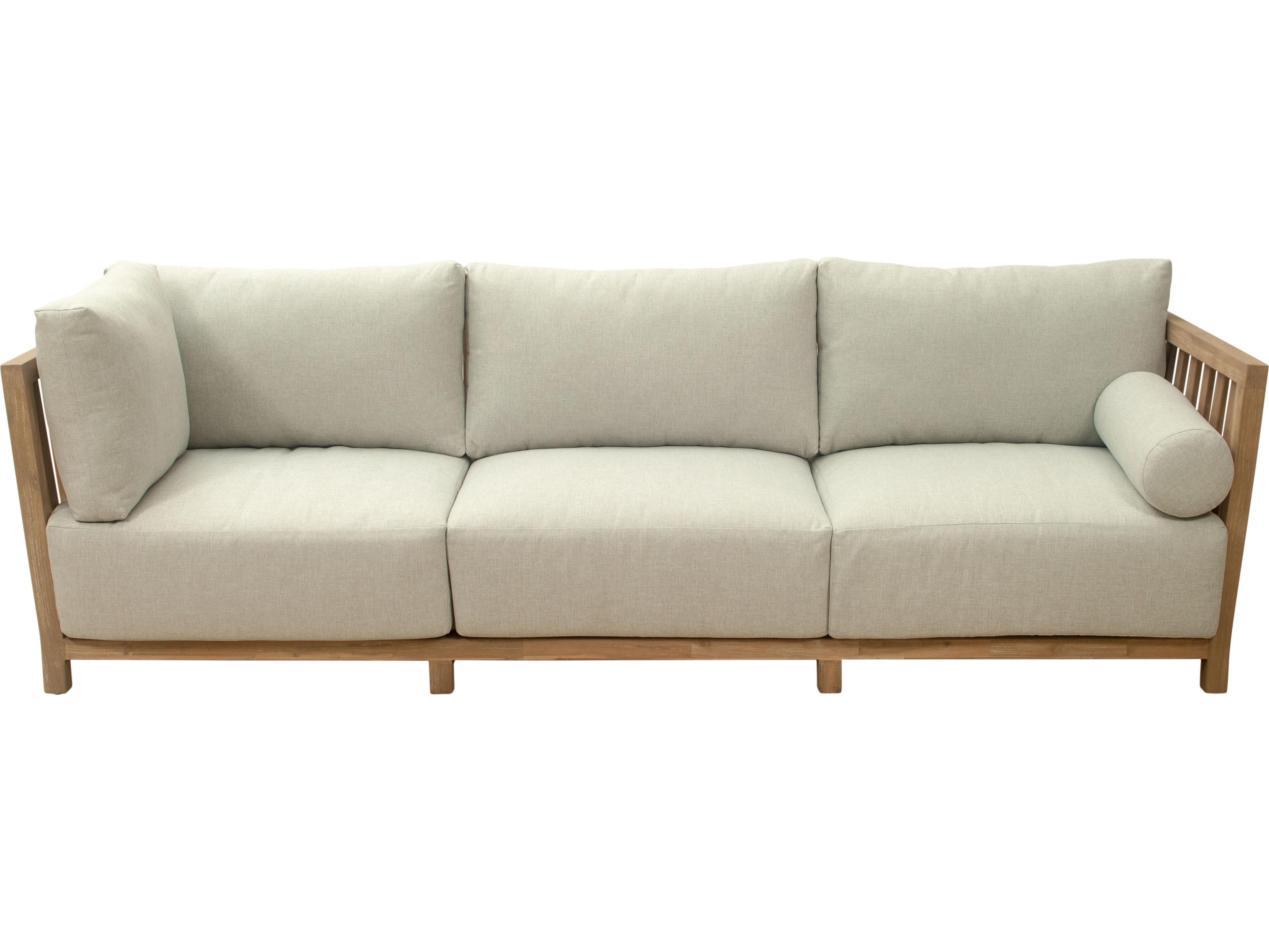 Zuo Outdoor Teras Gray Wood Cushion Sofa