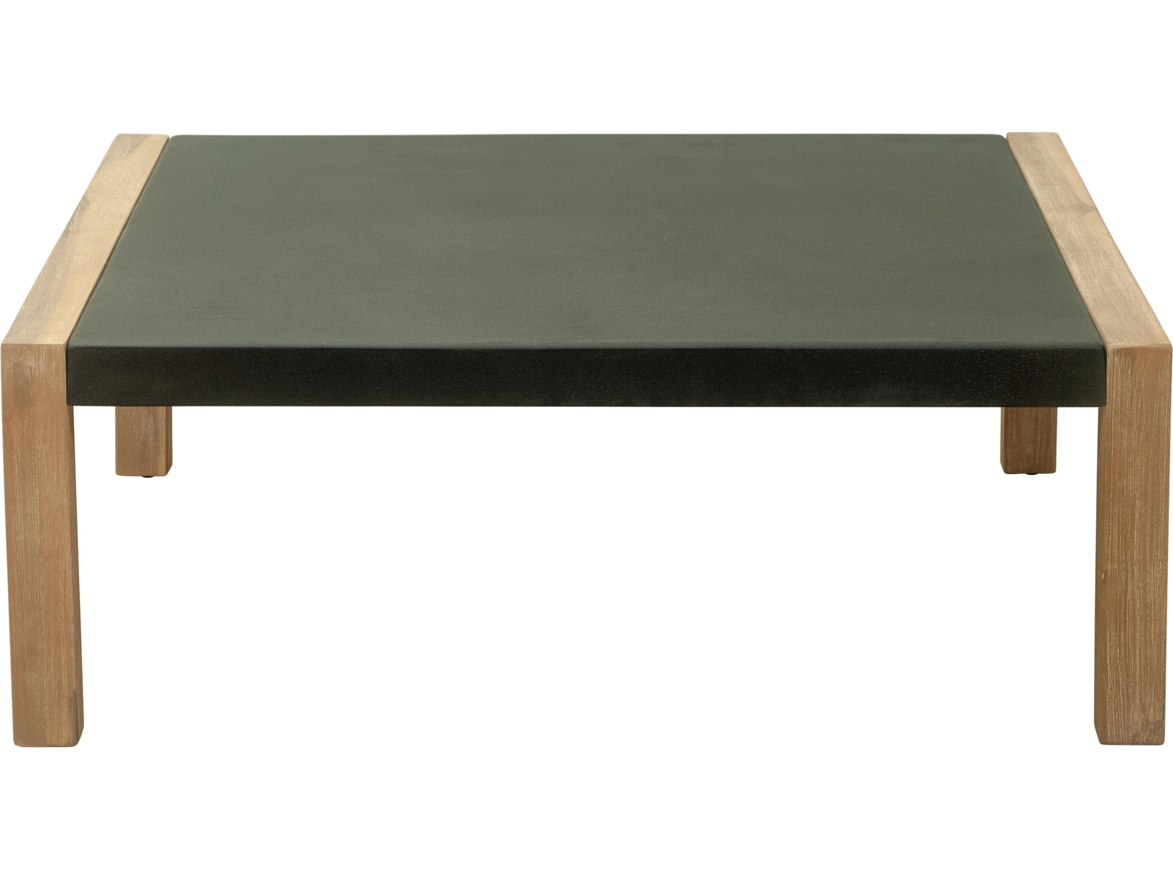 Zuo Outdoor Teras Gray Wood Square Coffee Table
