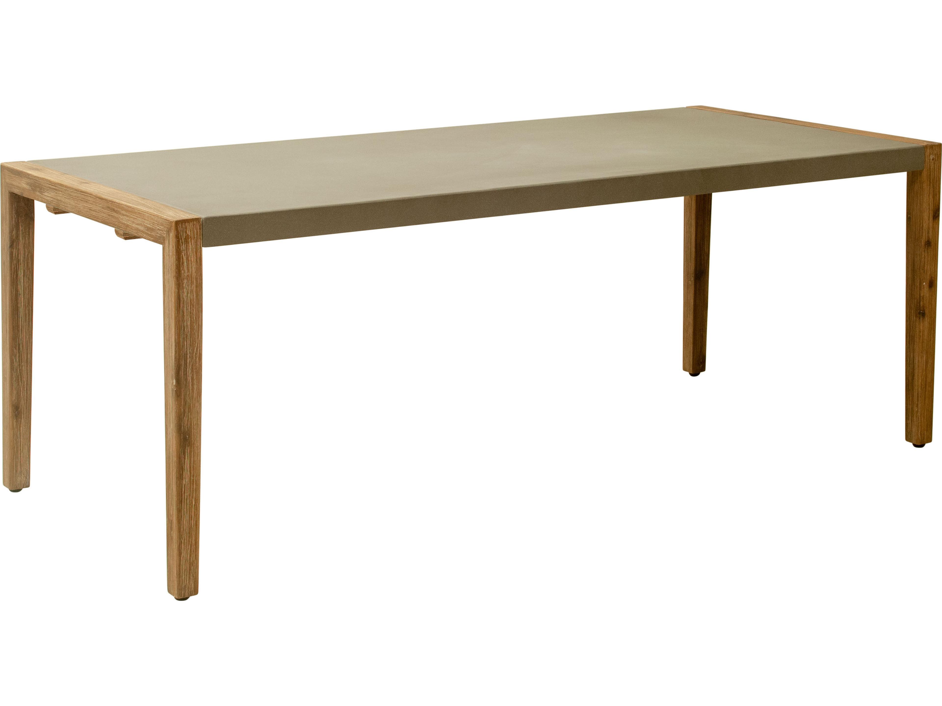 Kata Gray Wood Rectangular Dining Table