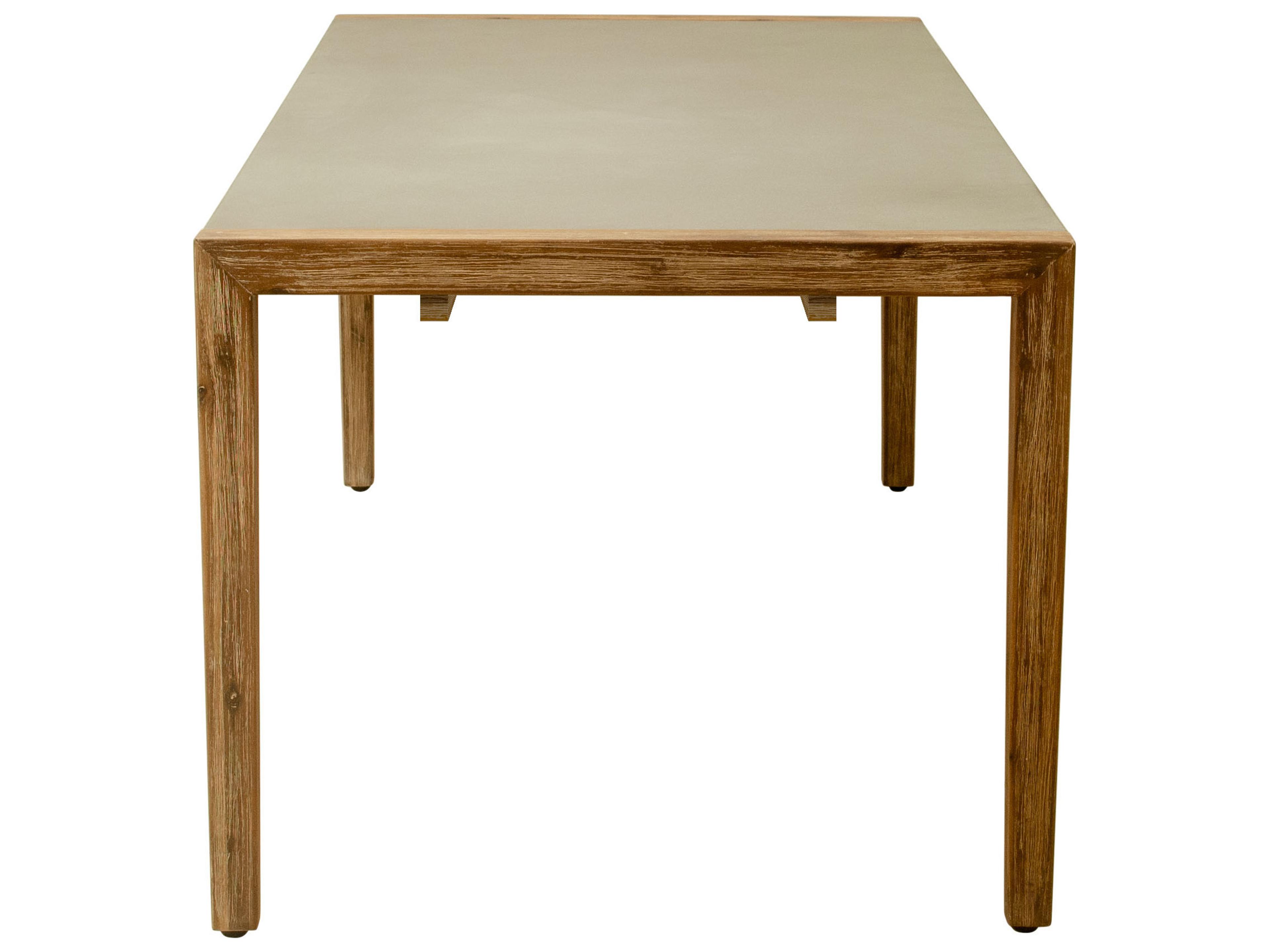 Zuo Outdoor Kata Gray Wood Rectangular Dining Table