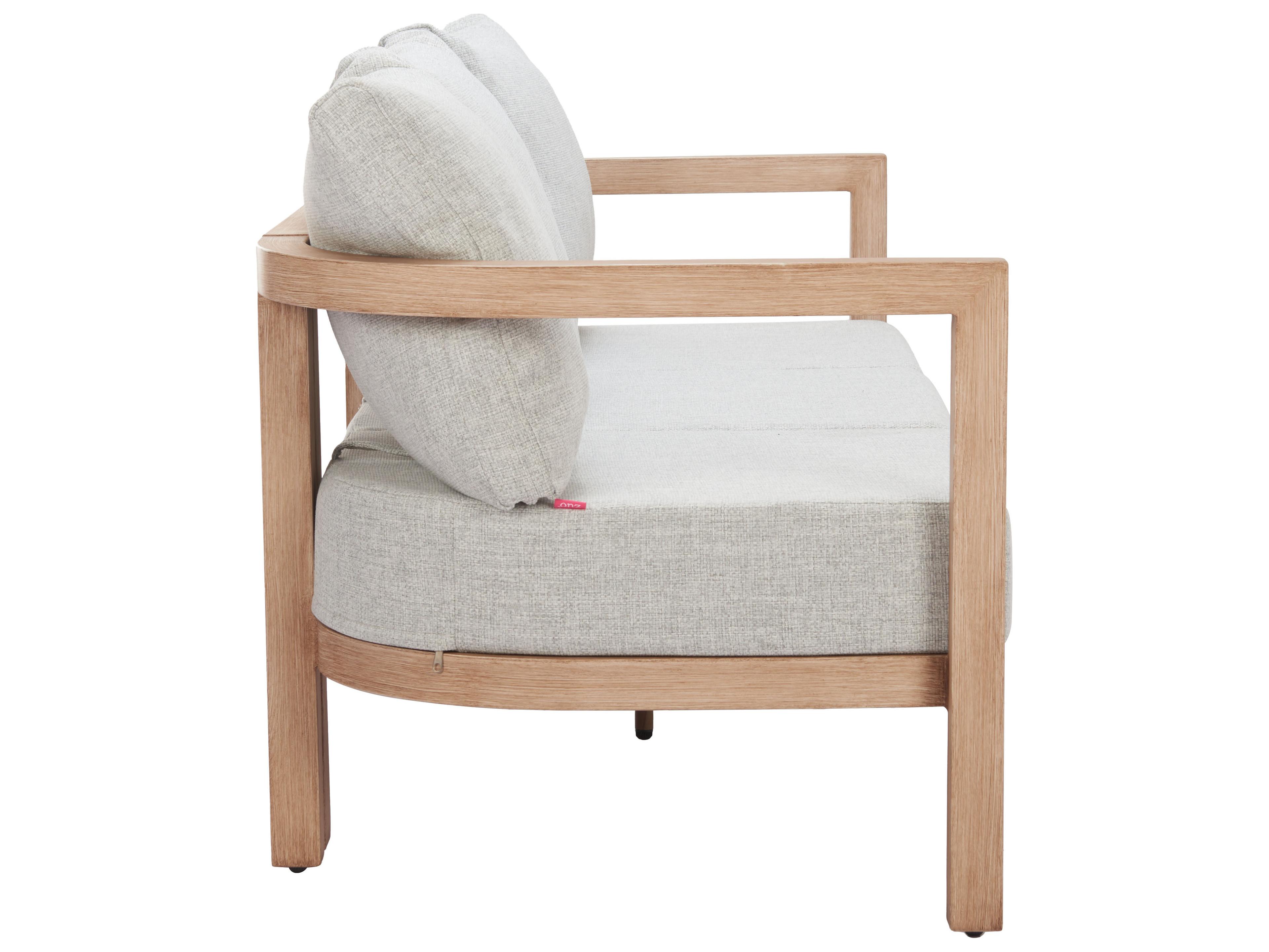 Zuo Outdoor Leto Gray Fabric Cushion Sofa