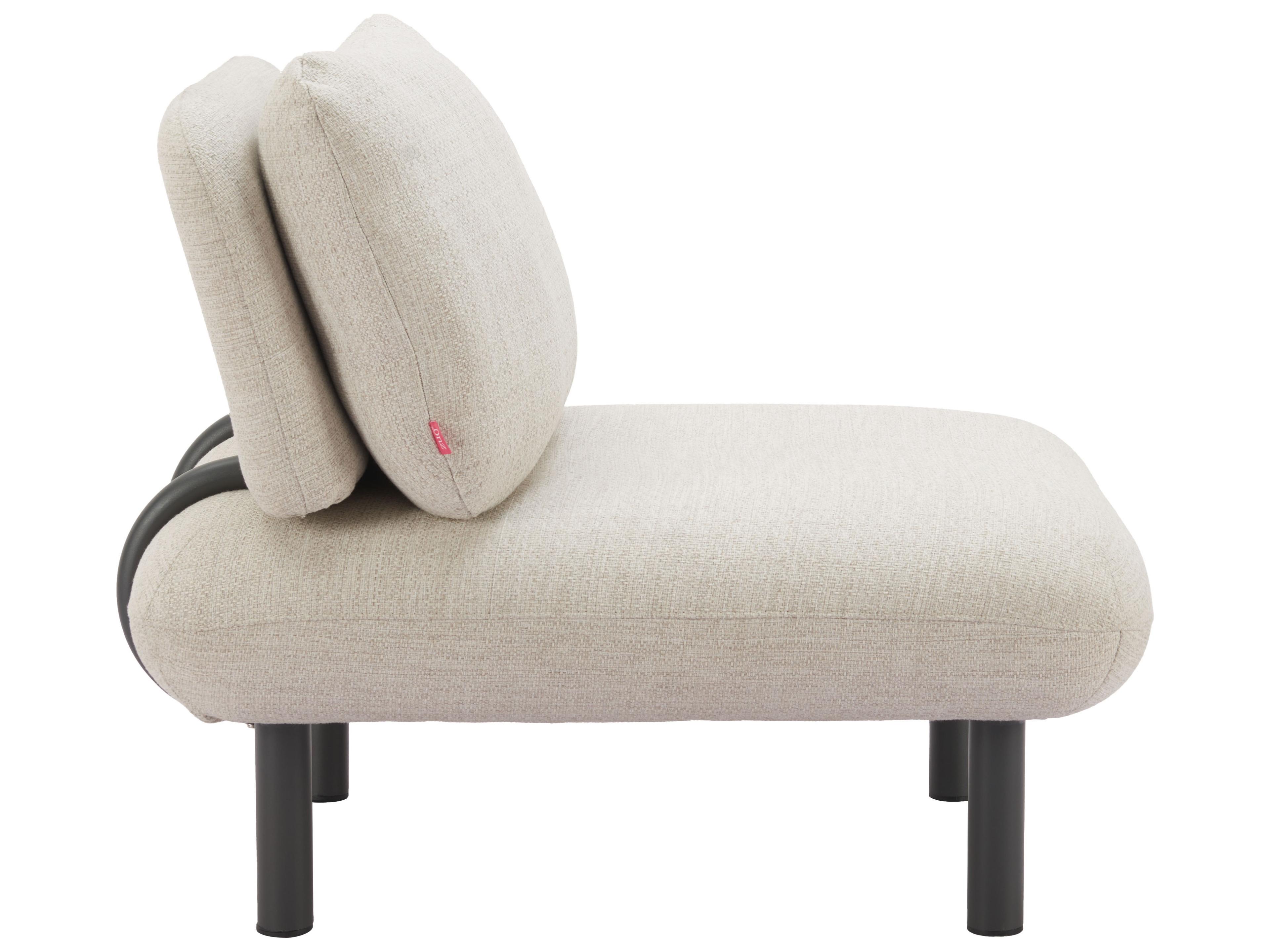 Zuo Outdoor Aperto Beige Aluminum Cushion Lounge Chair