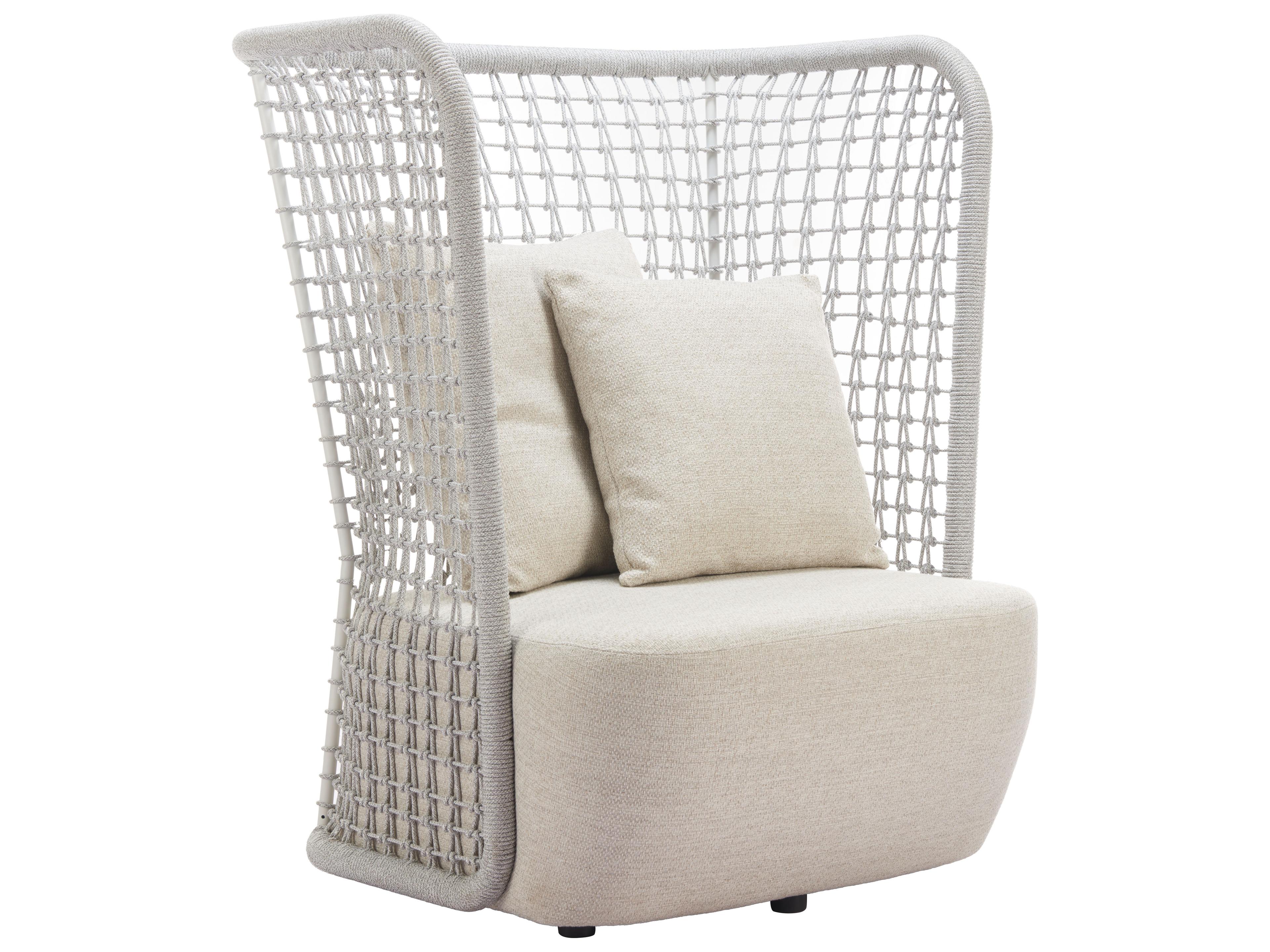 Hudu Beige Aluminum Cushion Lounge Chair