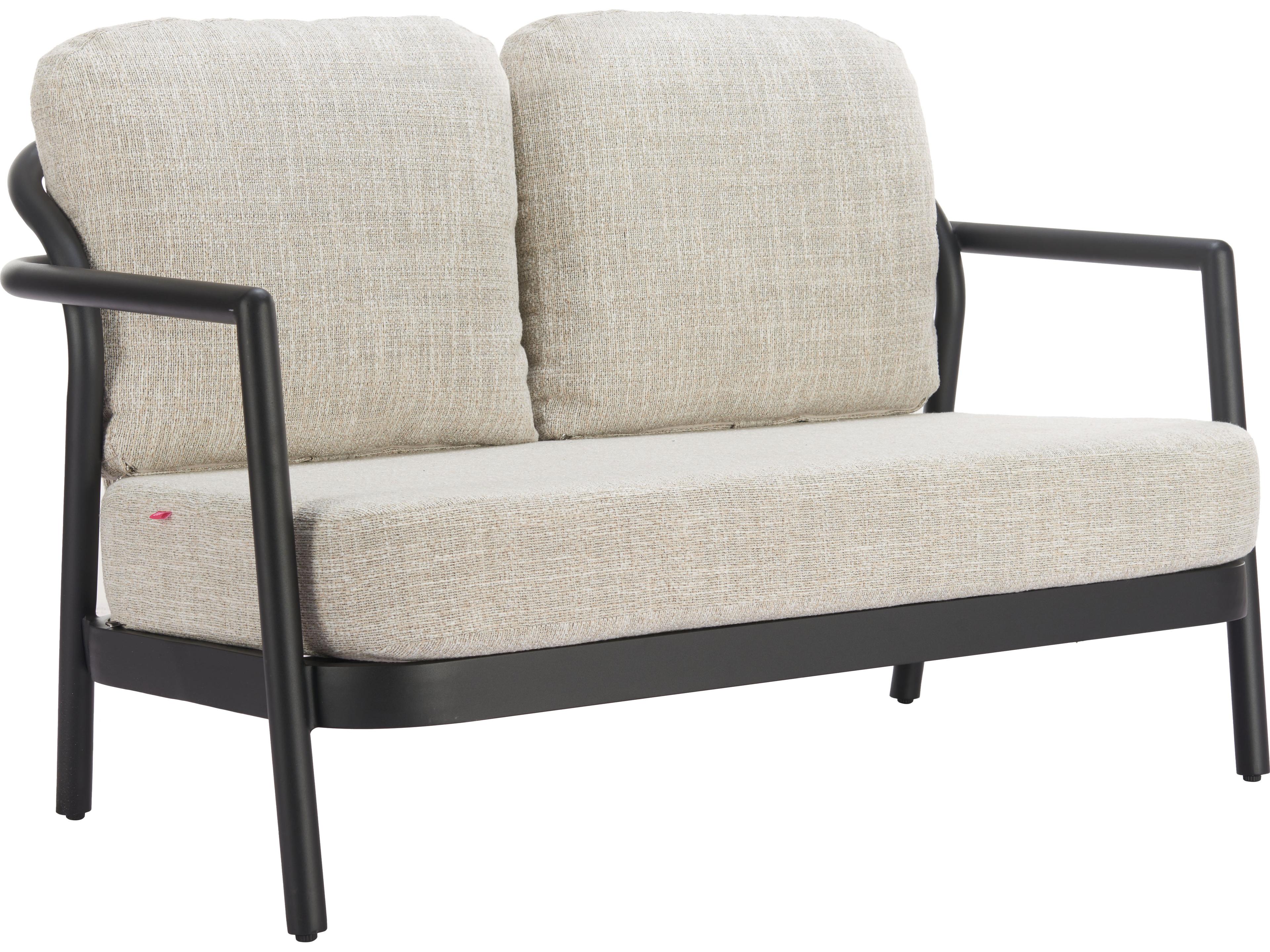 Rein Beige Aluminum Cushion Loveseat