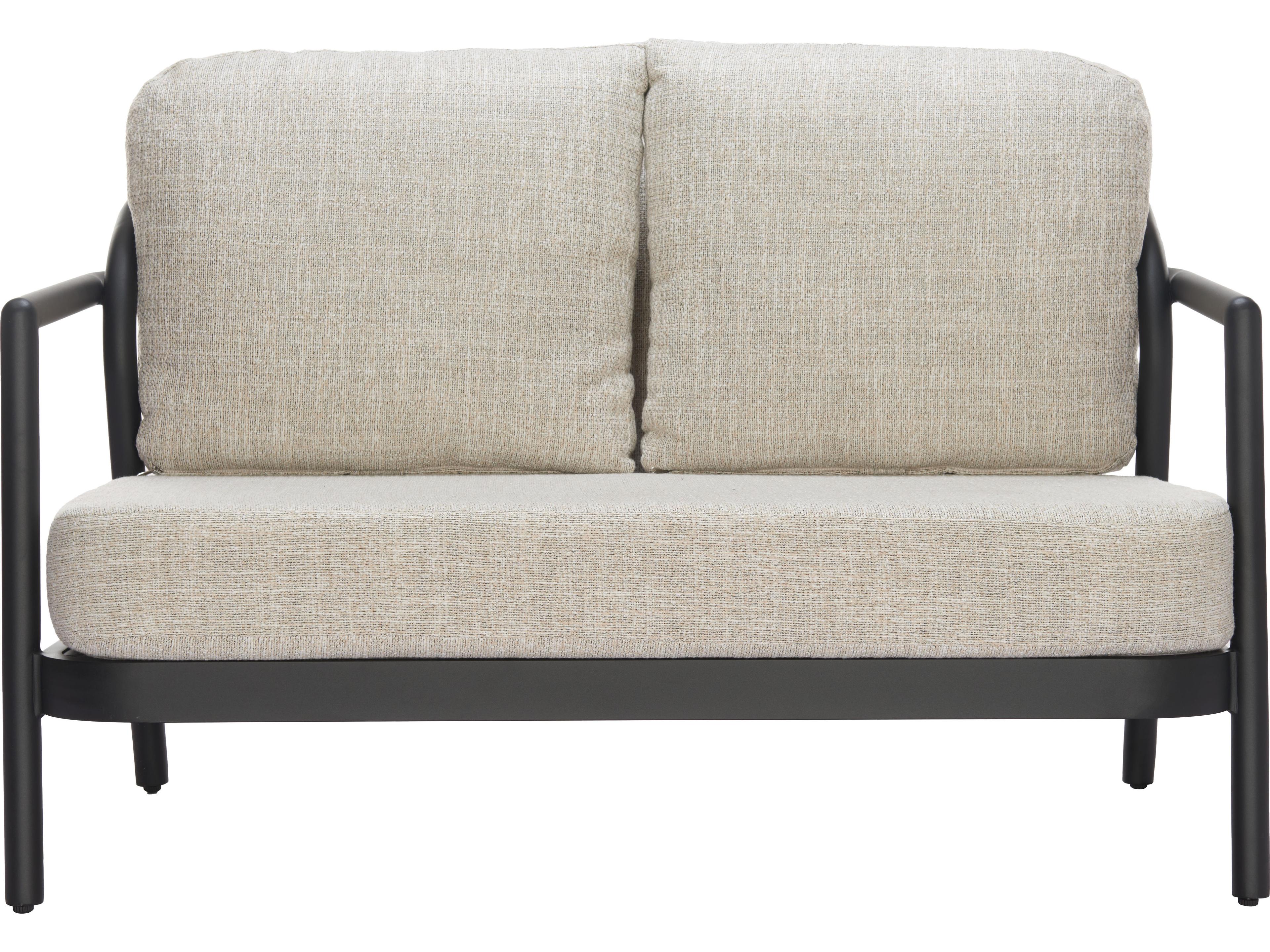 Zuo Outdoor Rein Beige Aluminum Cushion Loveseat