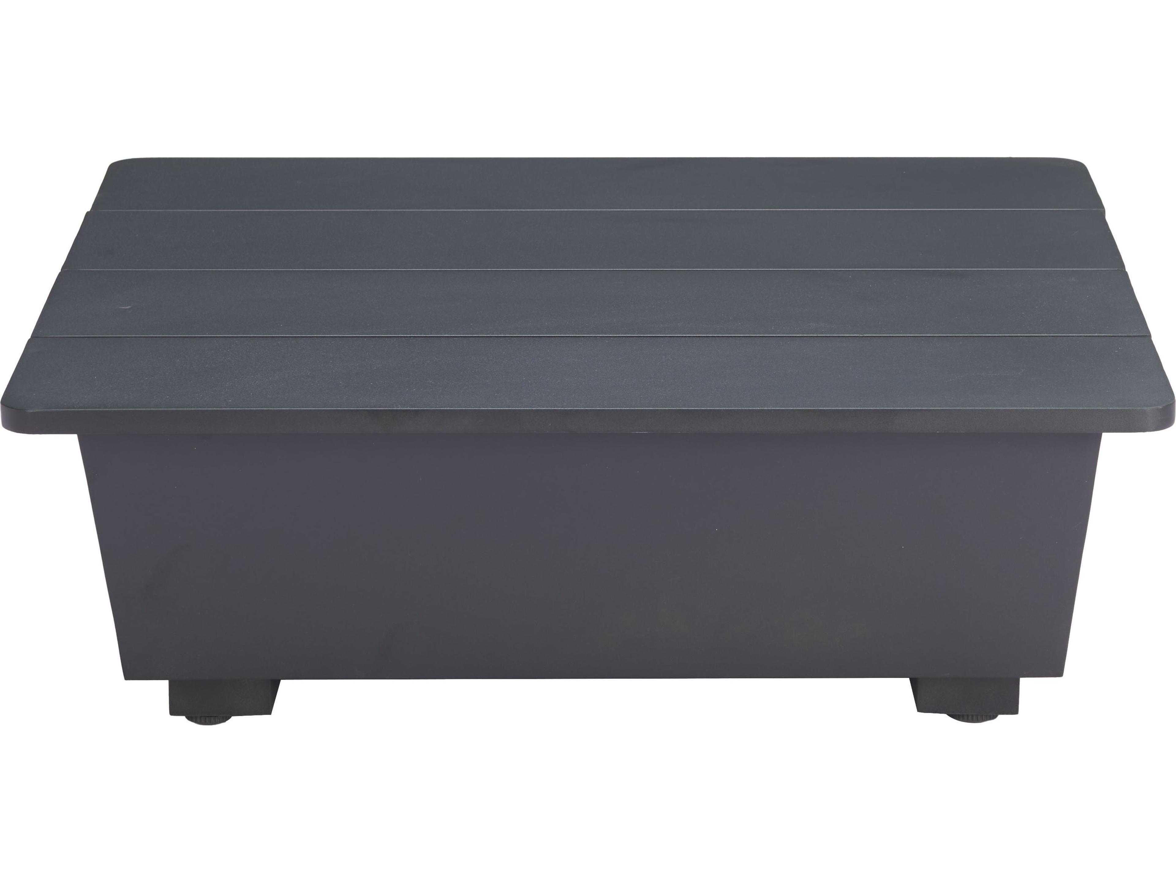 Zuo Outdoor Tien Black Aluminum Square End Table