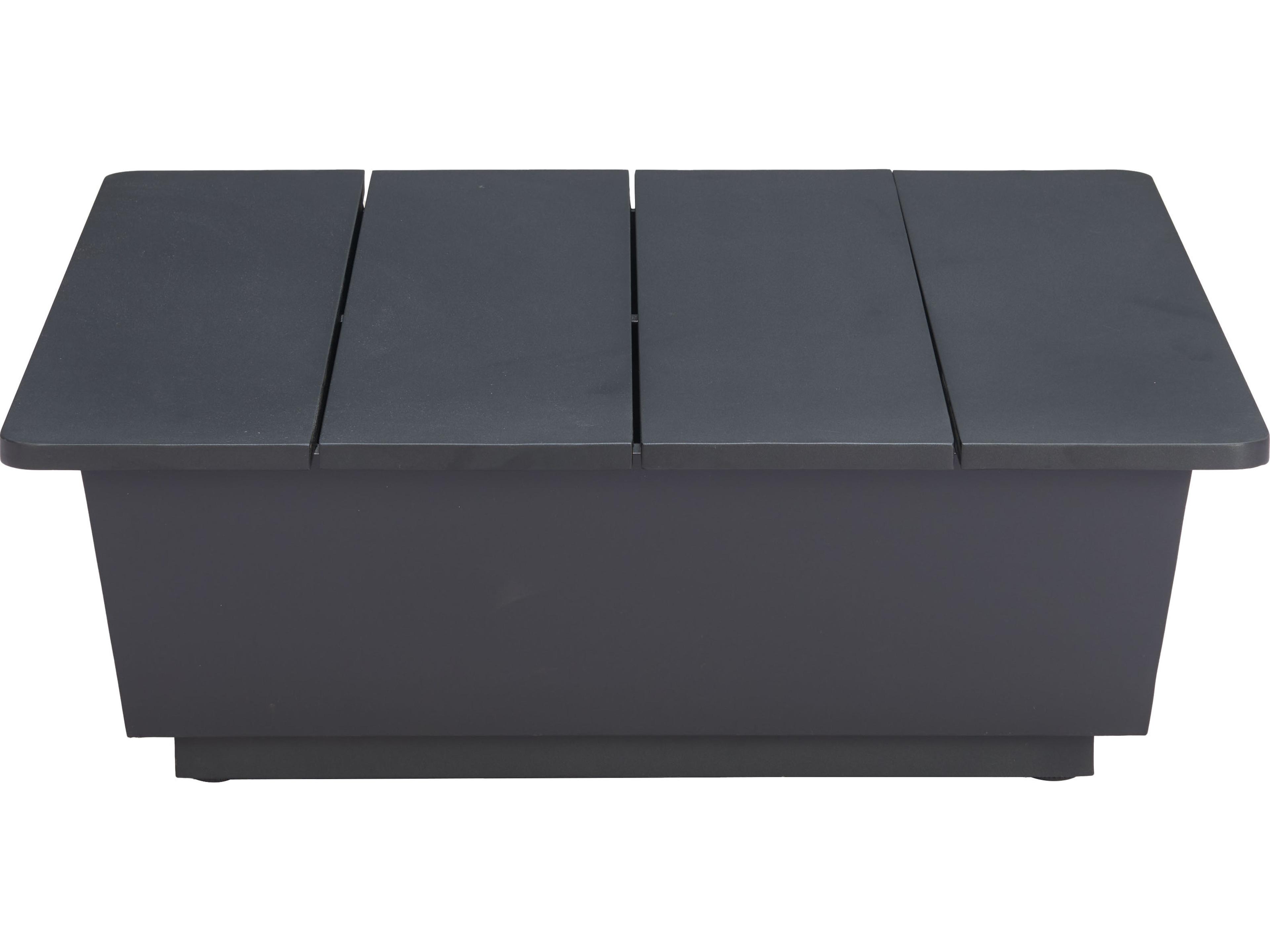 Zuo Outdoor Tien Black Aluminum Square End Table