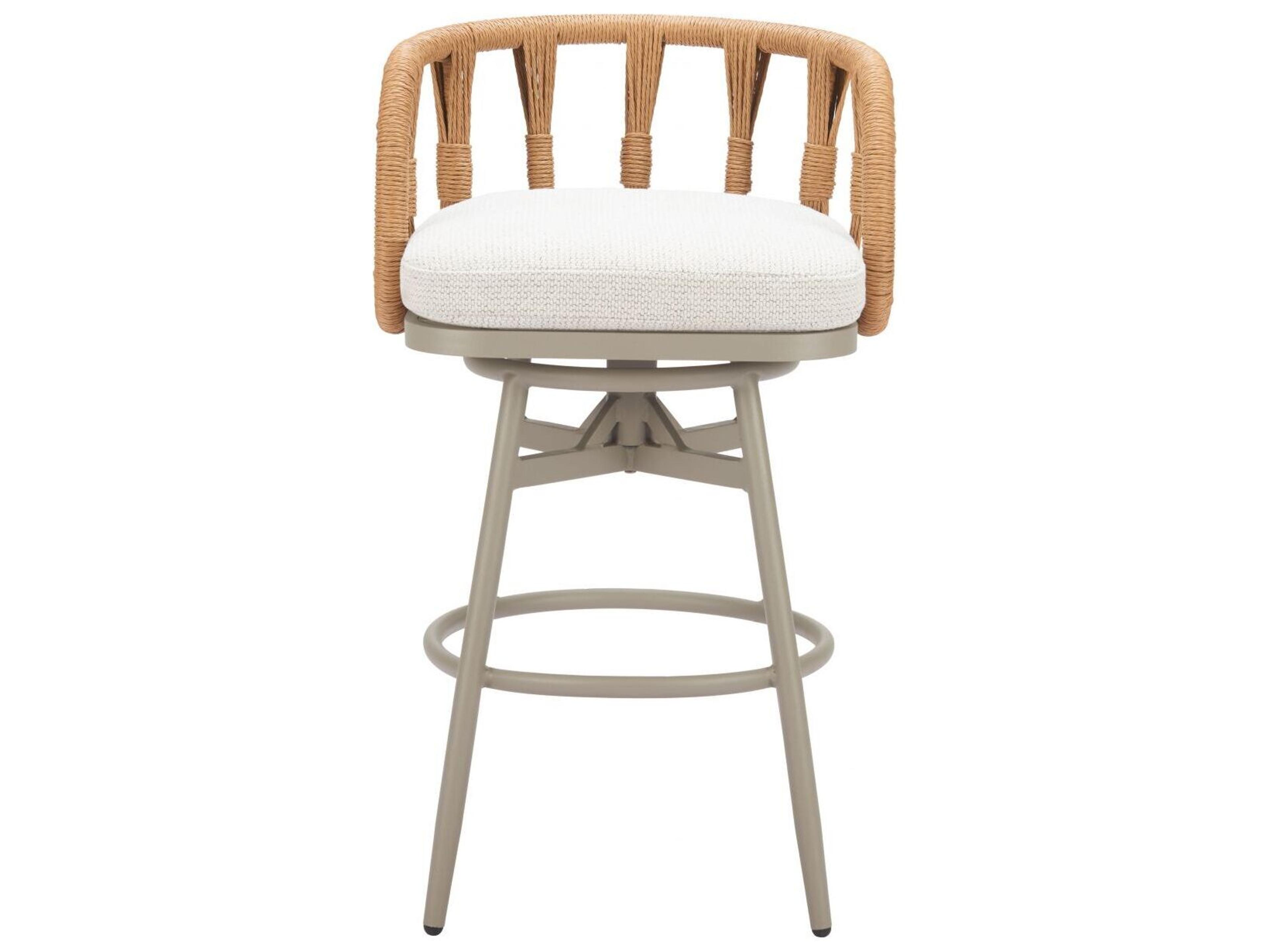Zuo Outdoor Safal Multi Aluminum Cushion Bar Stool