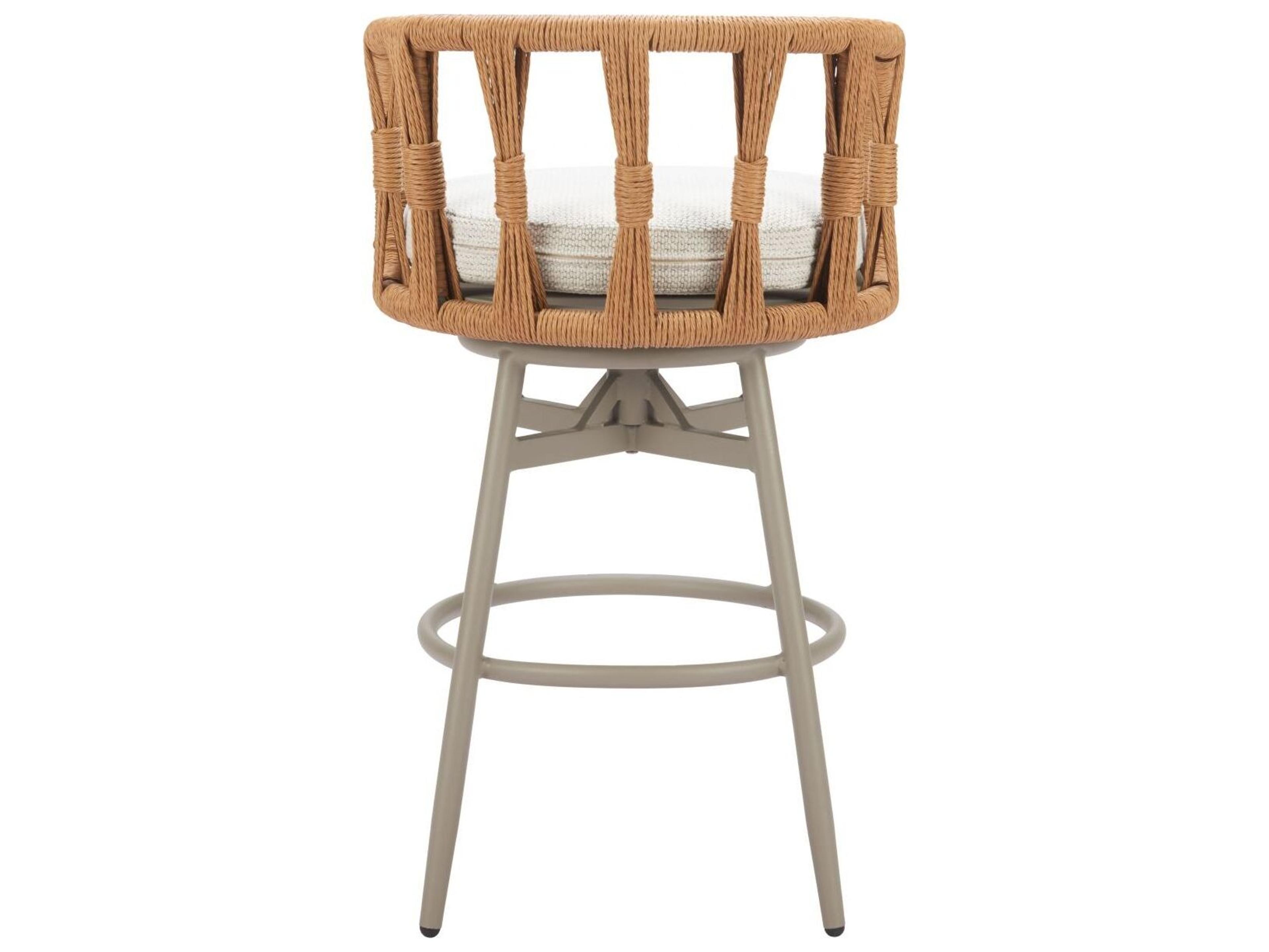 Zuo Outdoor Safal Multi Aluminum Cushion Bar Stool