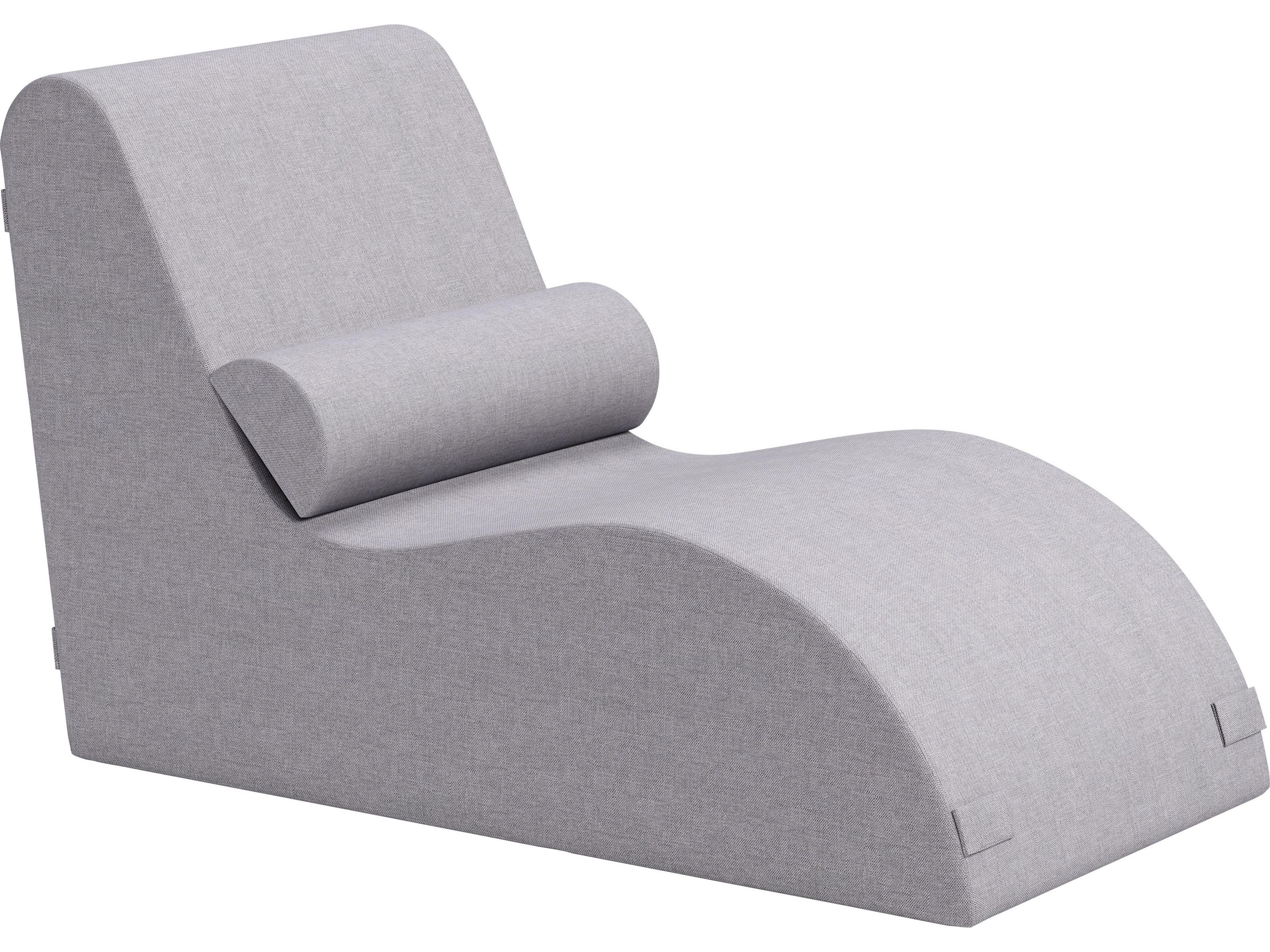 Luanda Gray Polypropylene Cushion Chaise Lounge